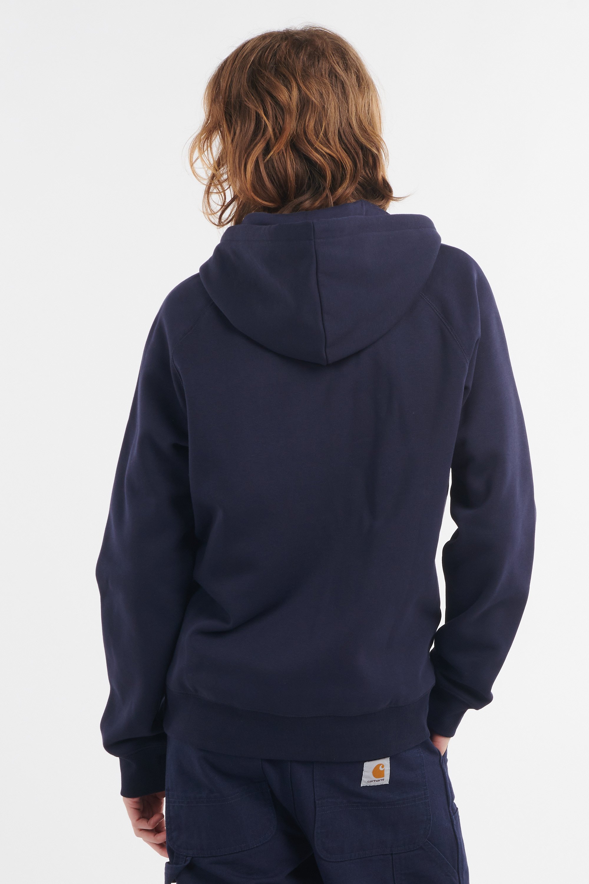 Hoodie zippé Bleu