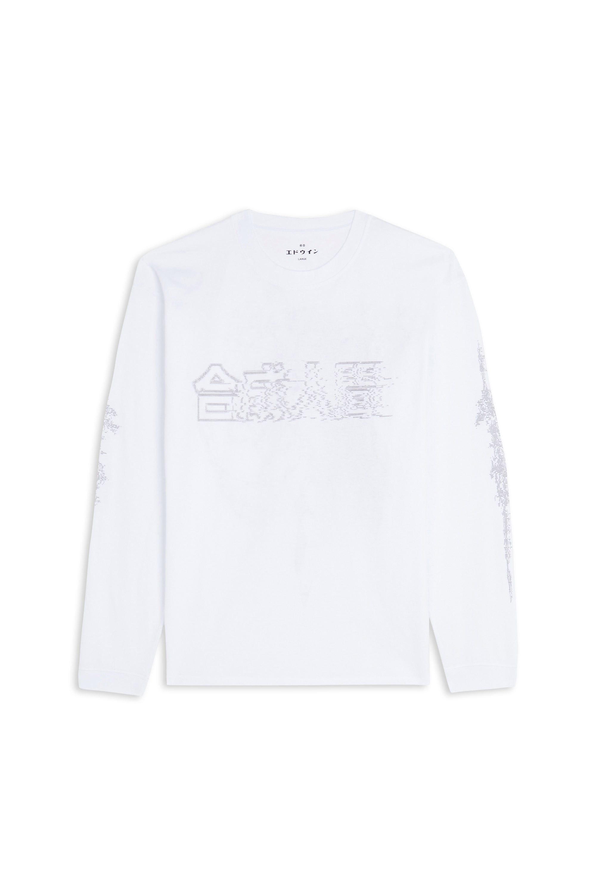 Regular-fit round-neck cotton T-shirt EDWIN White