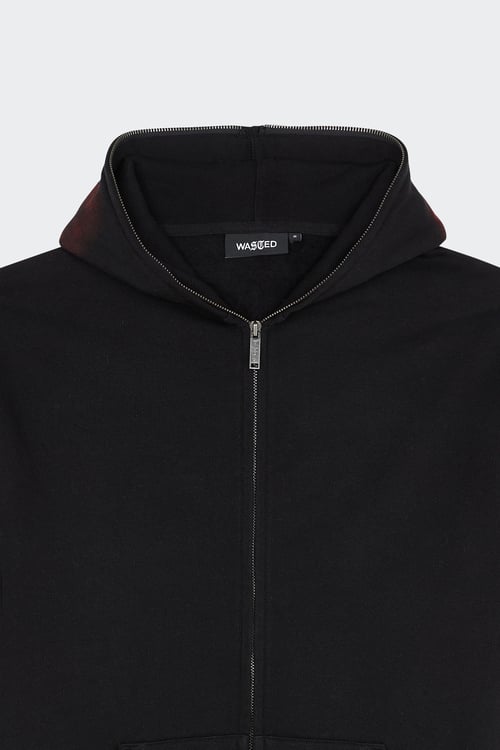 WASTED Hoodie zippé Noir