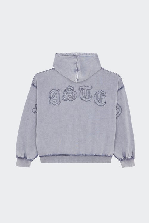 WASTED Hoodie zippé Bleu