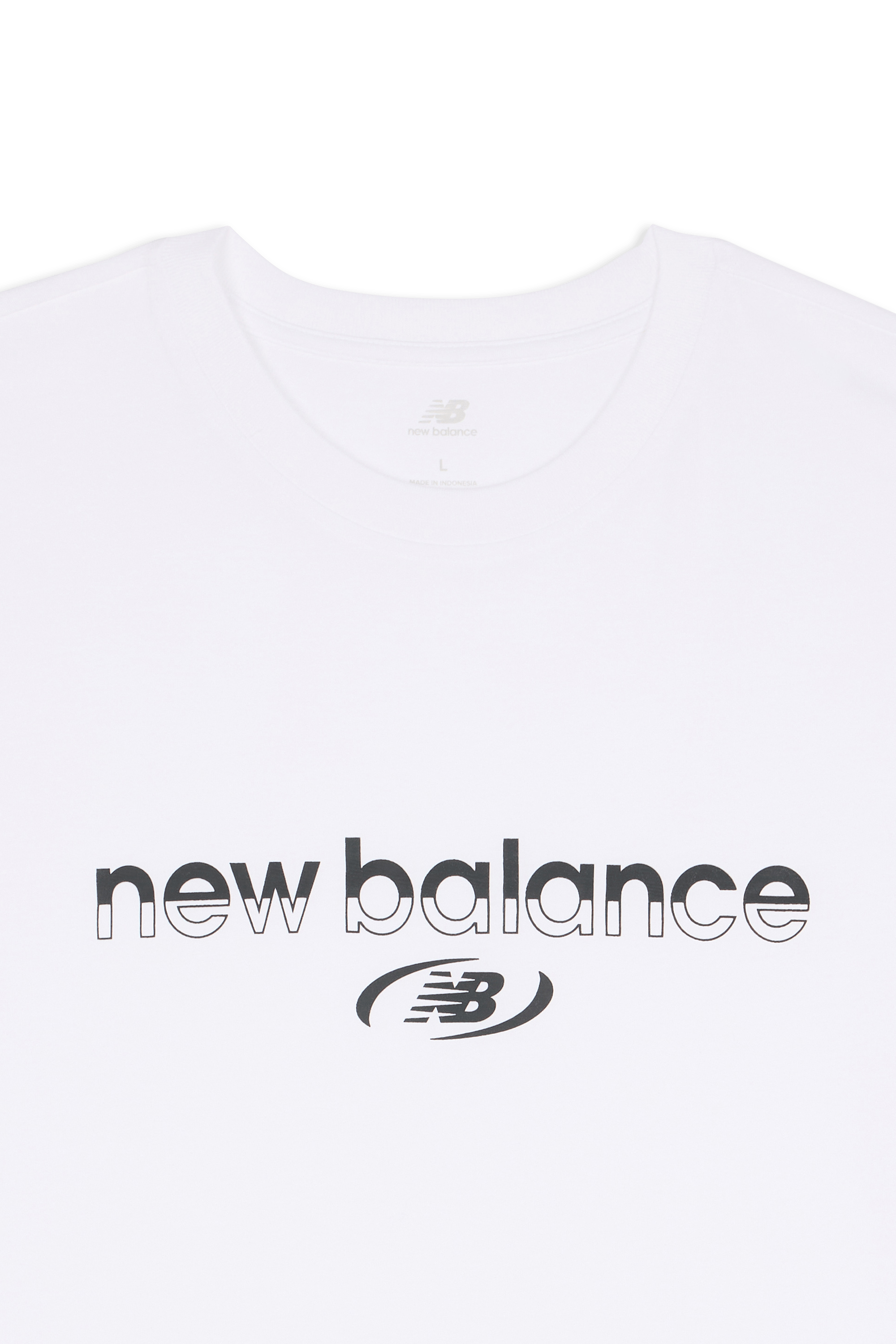 Regular-fit round-neck cotton T-shirt | White NEW BALANCE Men