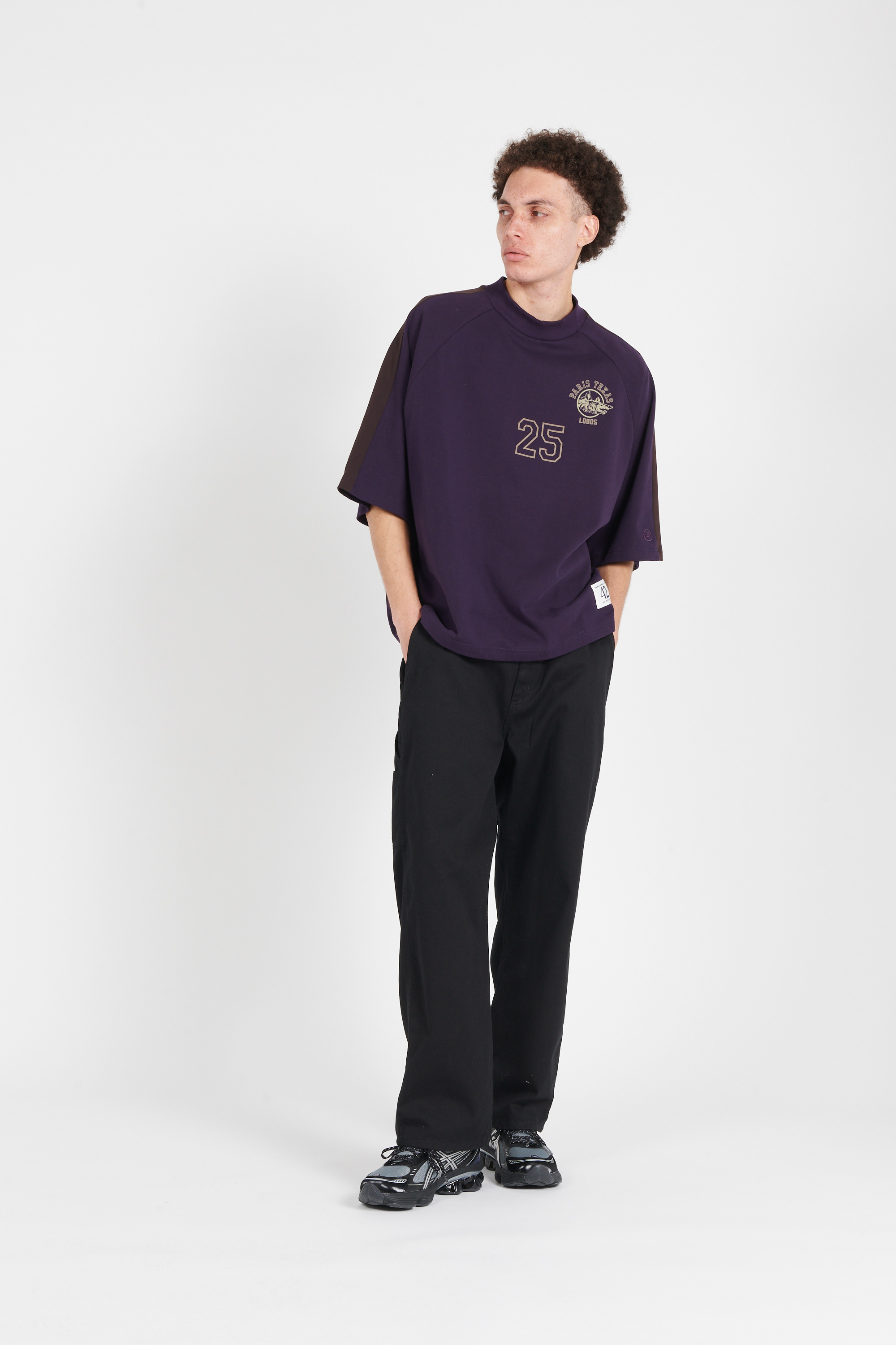 Regular-fit round-neck cotton T-shirt Multicolored