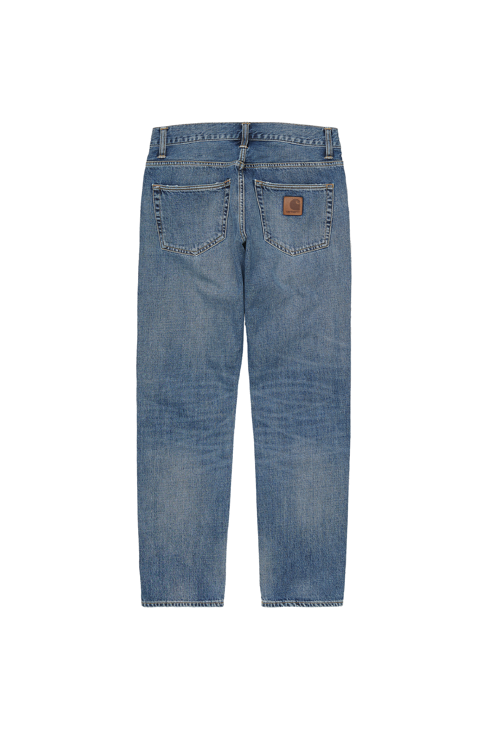 Straight leg cotton jeans Blue