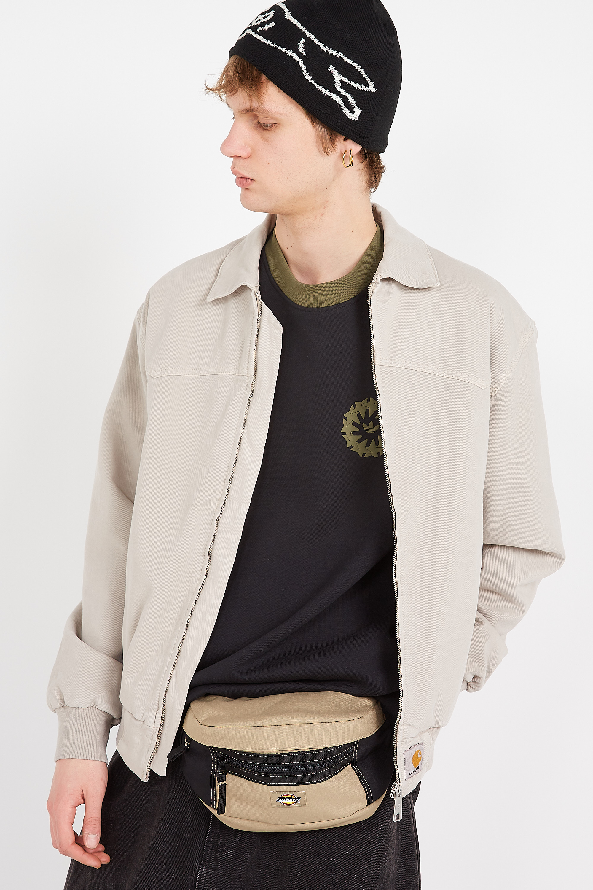 Canvas waist bag Khaki