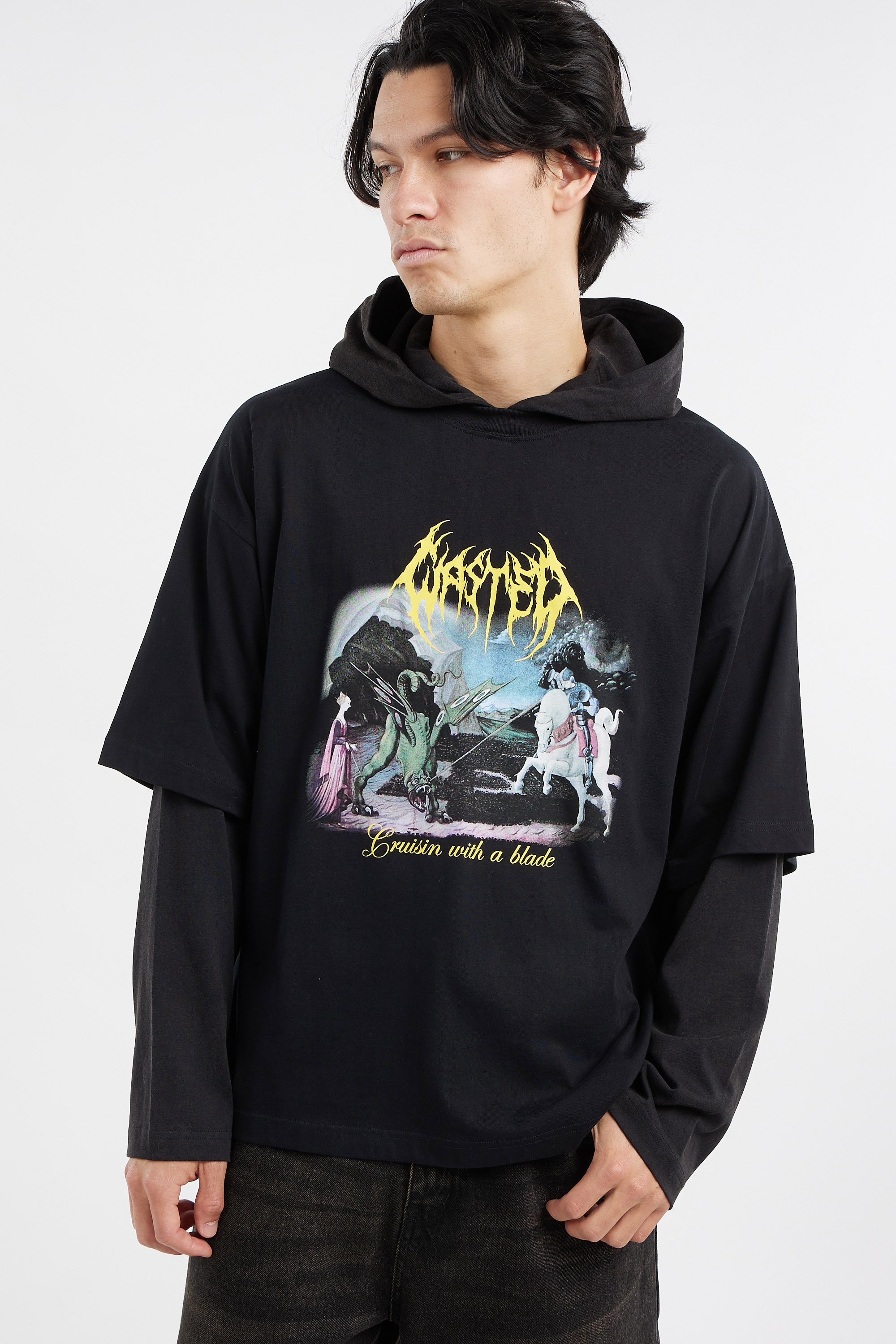 T-shirt | Noir WASTED Homme