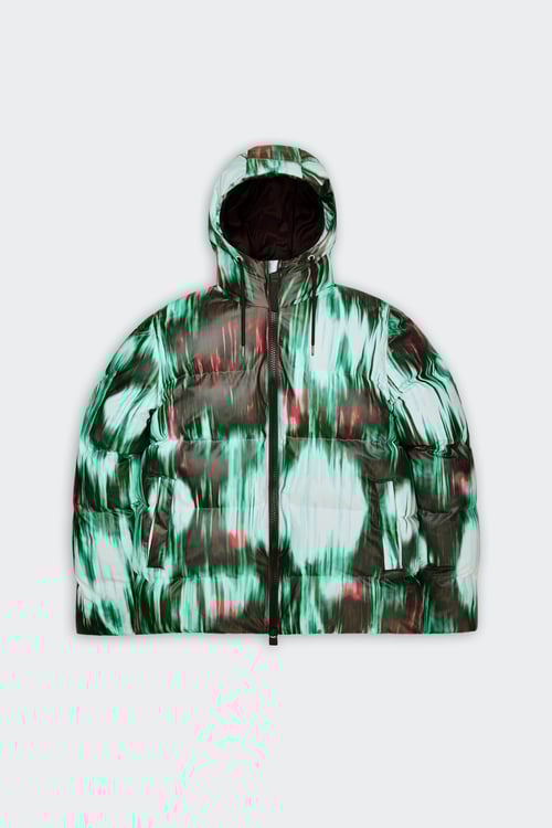 RAINS Lightweight quilted padded jacket with high neck Multicolored