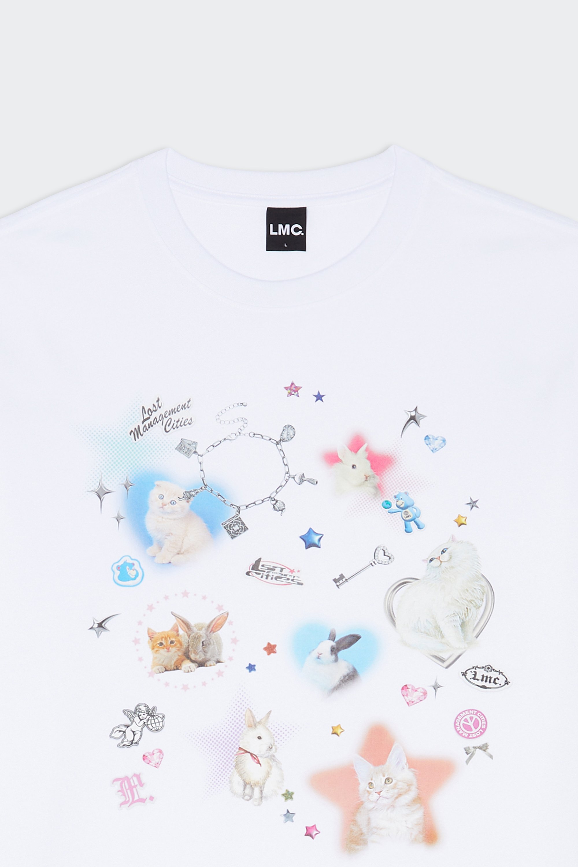 T-shirt | White by LOST MANAGEMENT CITIES T-shirt White
