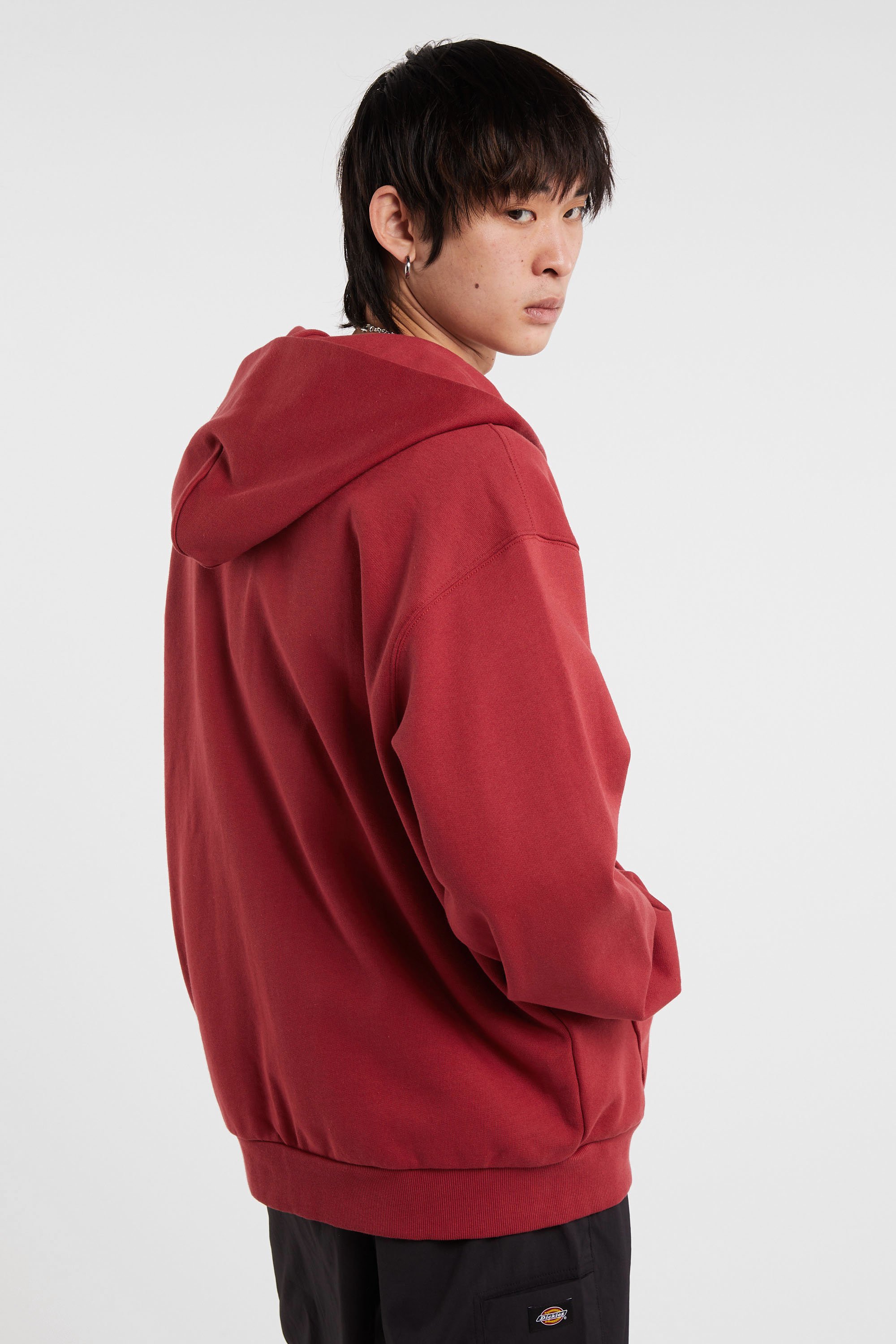 Hoodie zippé Rouge