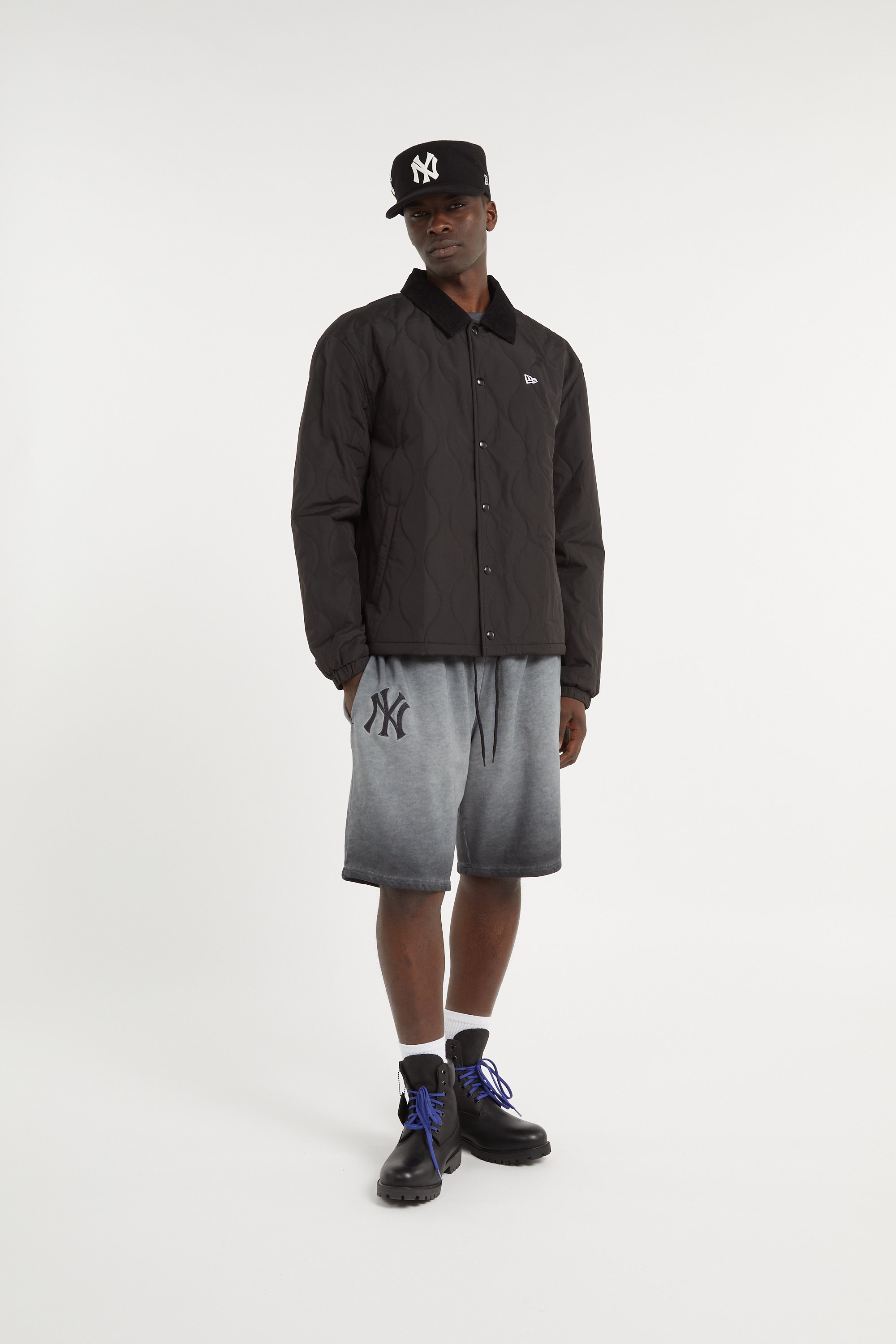Quilted jacket with classic collar NEW ERA Black