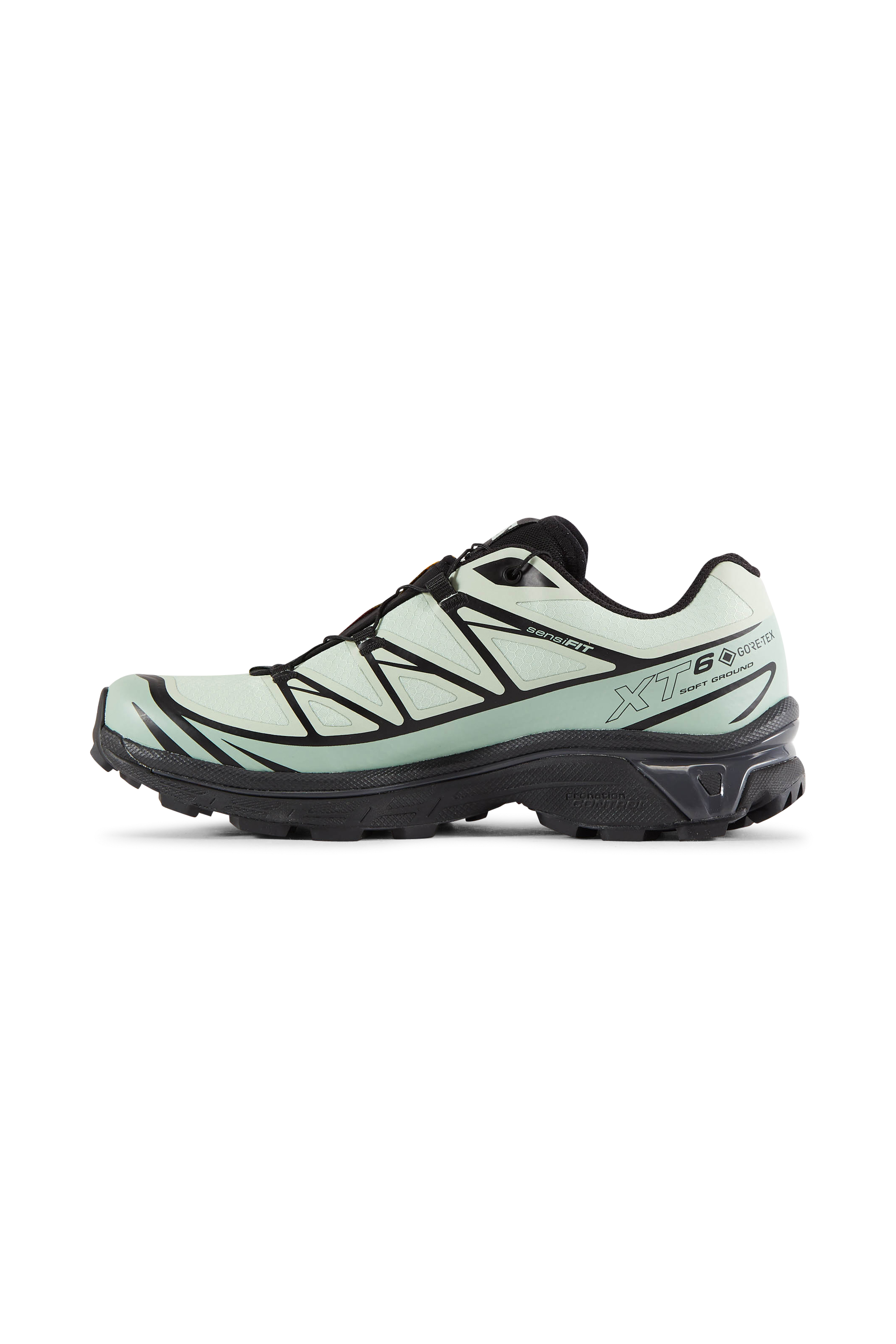Men?s Storm 96 LO fabric and leather sneakers | Green SALOMON Men