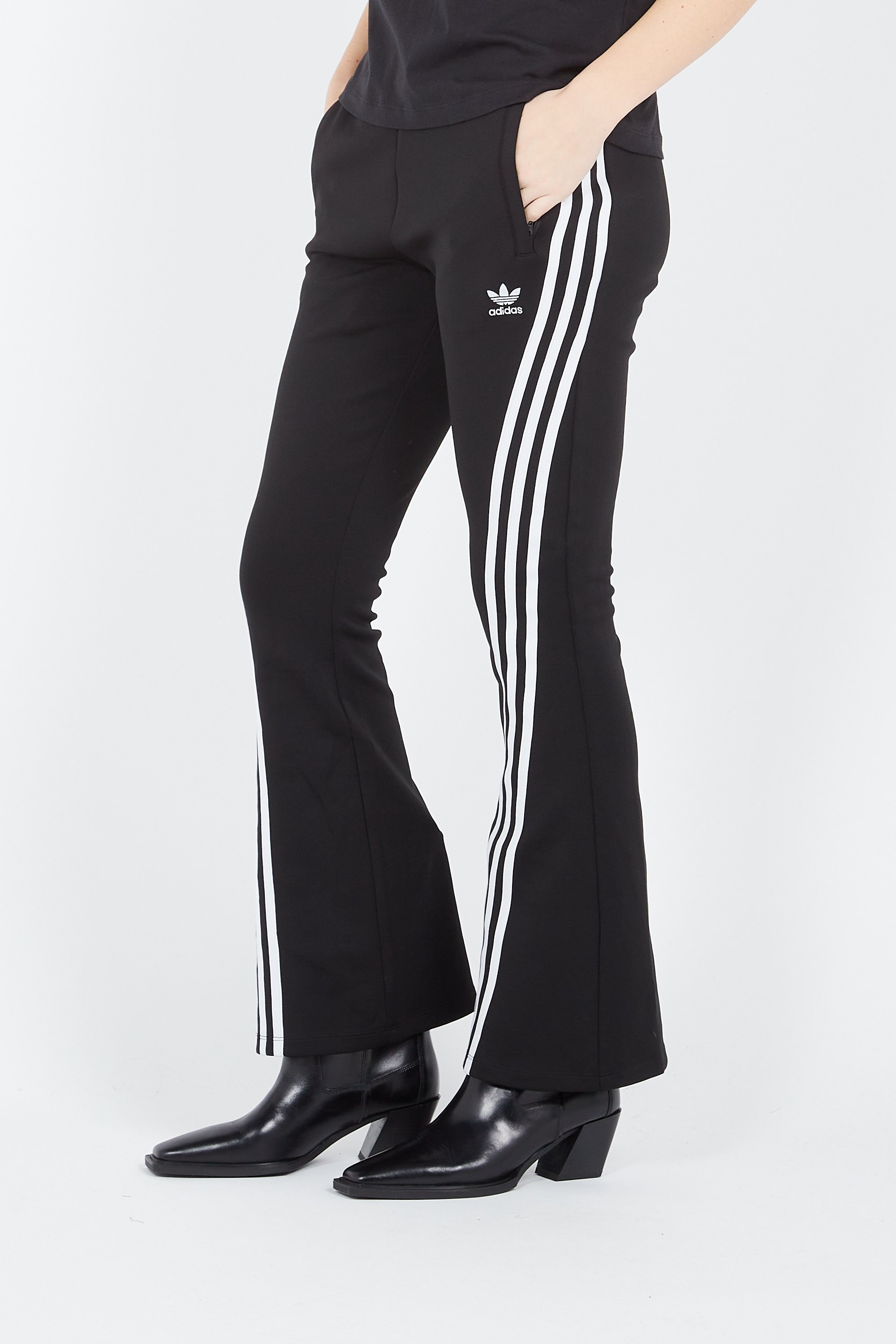 Jogging noir adidas femme hot sale