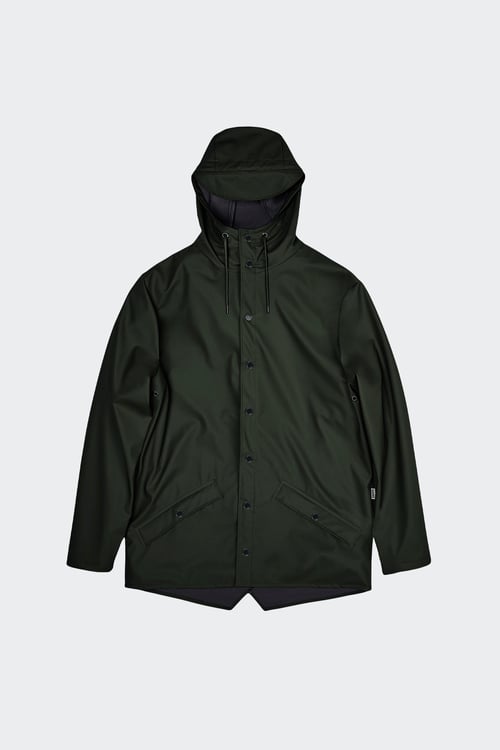 RAINS Coupe-vent imperméable à capuche Vert
