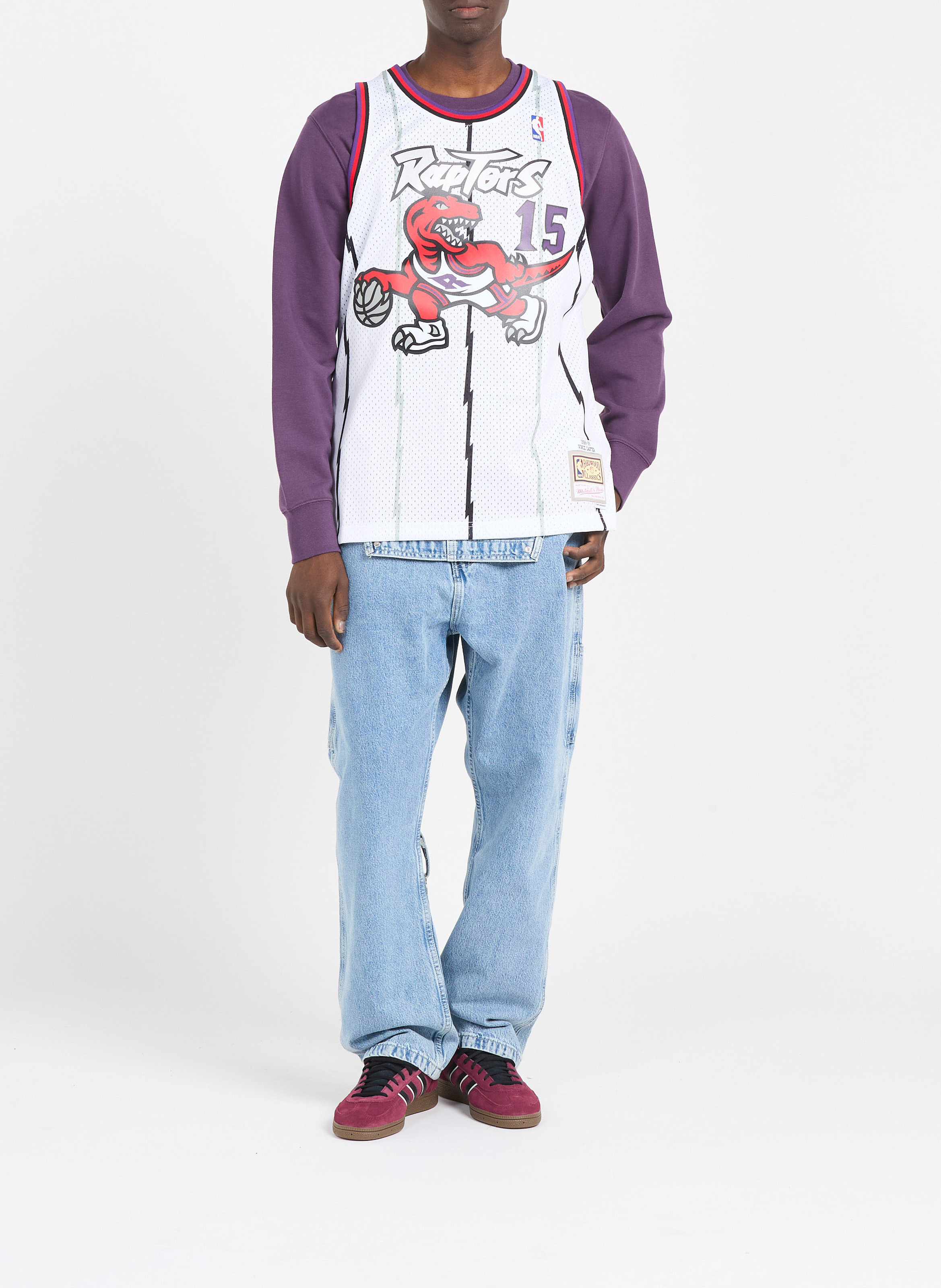 Maillot de basket MITCHELL & NESS Blanc