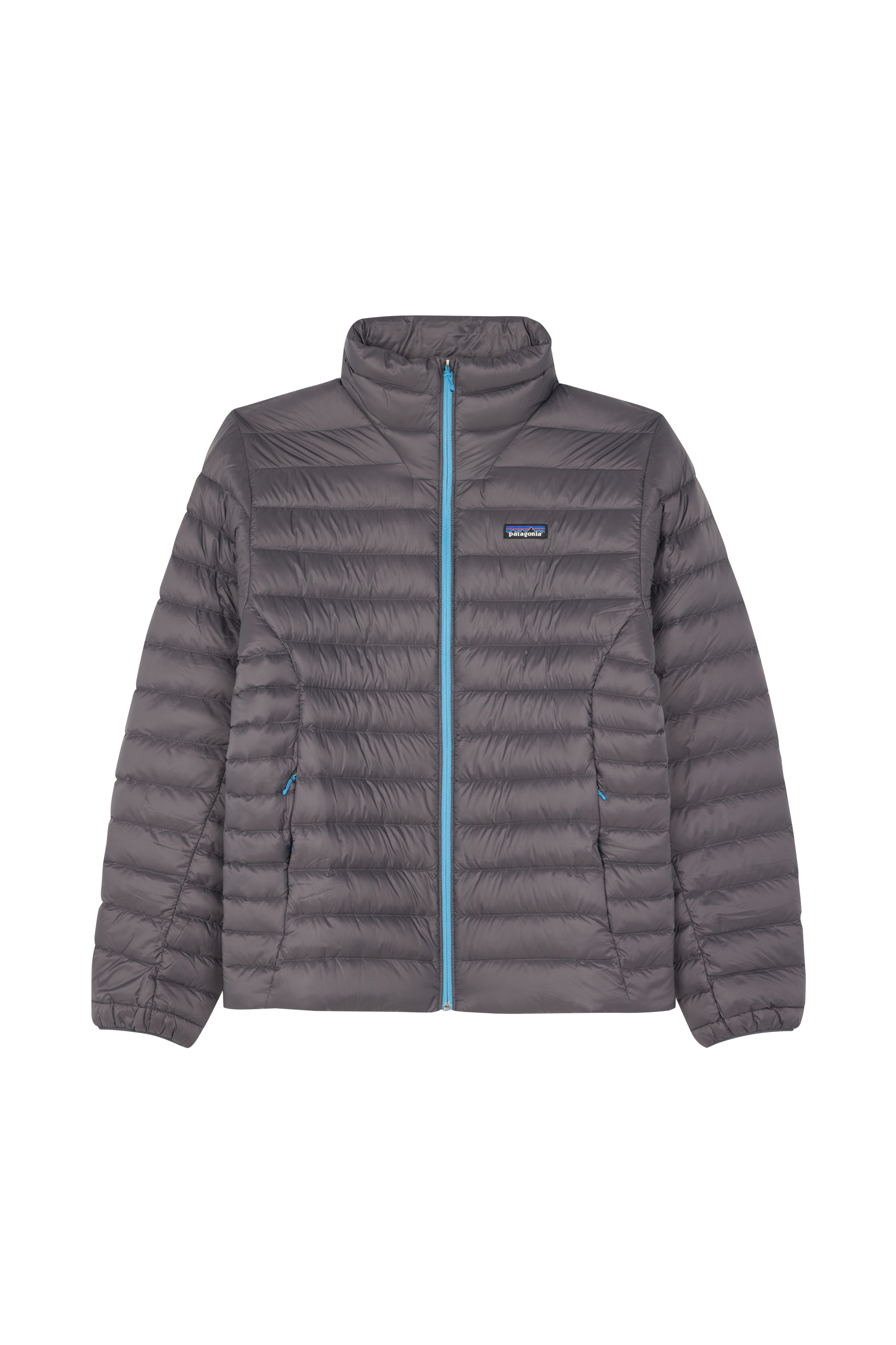 Lightweight quilted padded jacket with high neck Grey