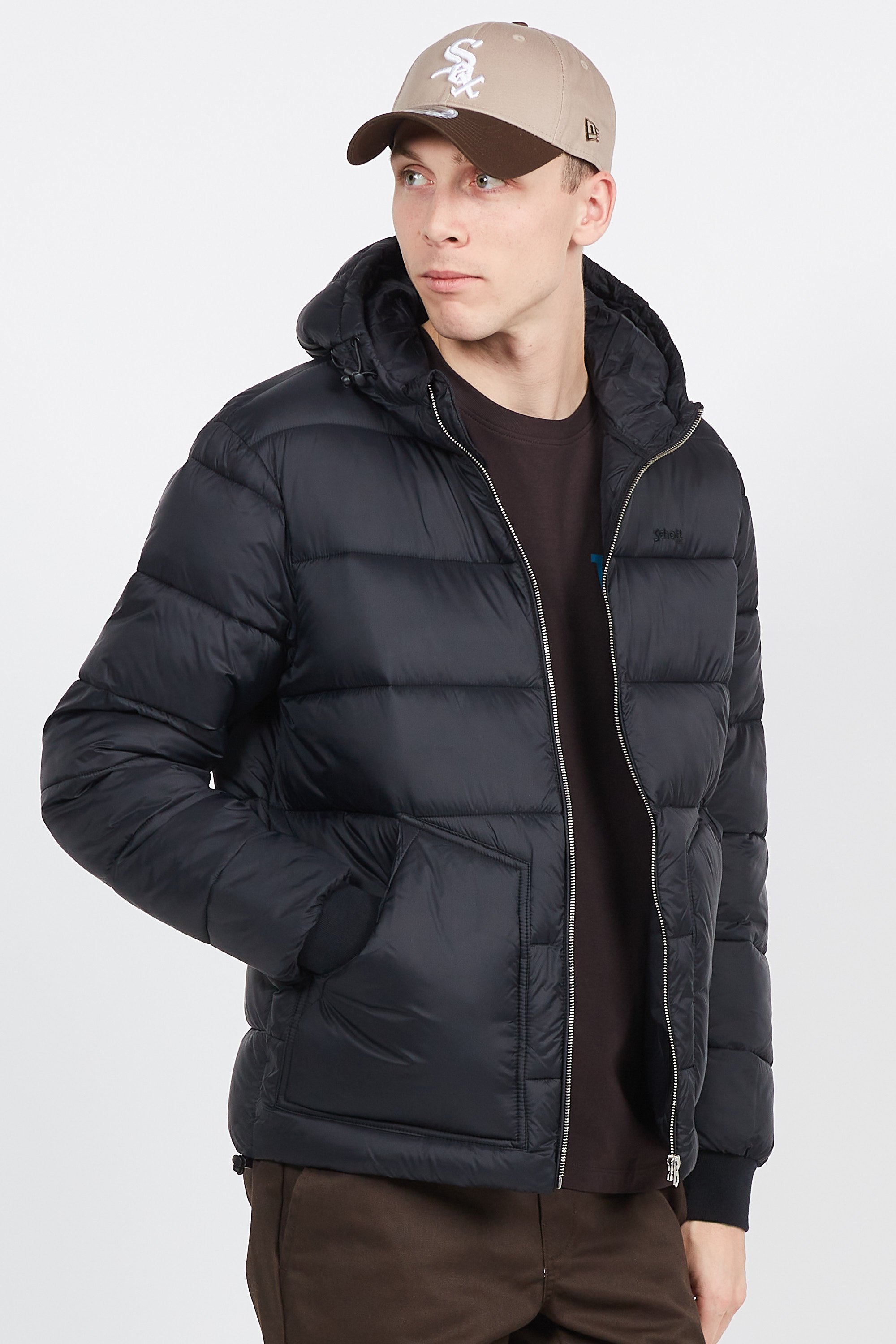 puffer coat | Black by SCHOTT puffer coat Black