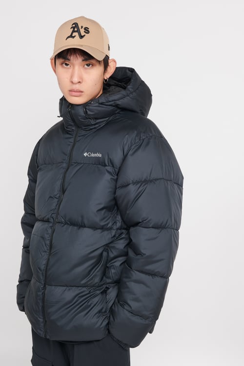 COLUMBIA Lightweight quilted padded jacket with high neck Black