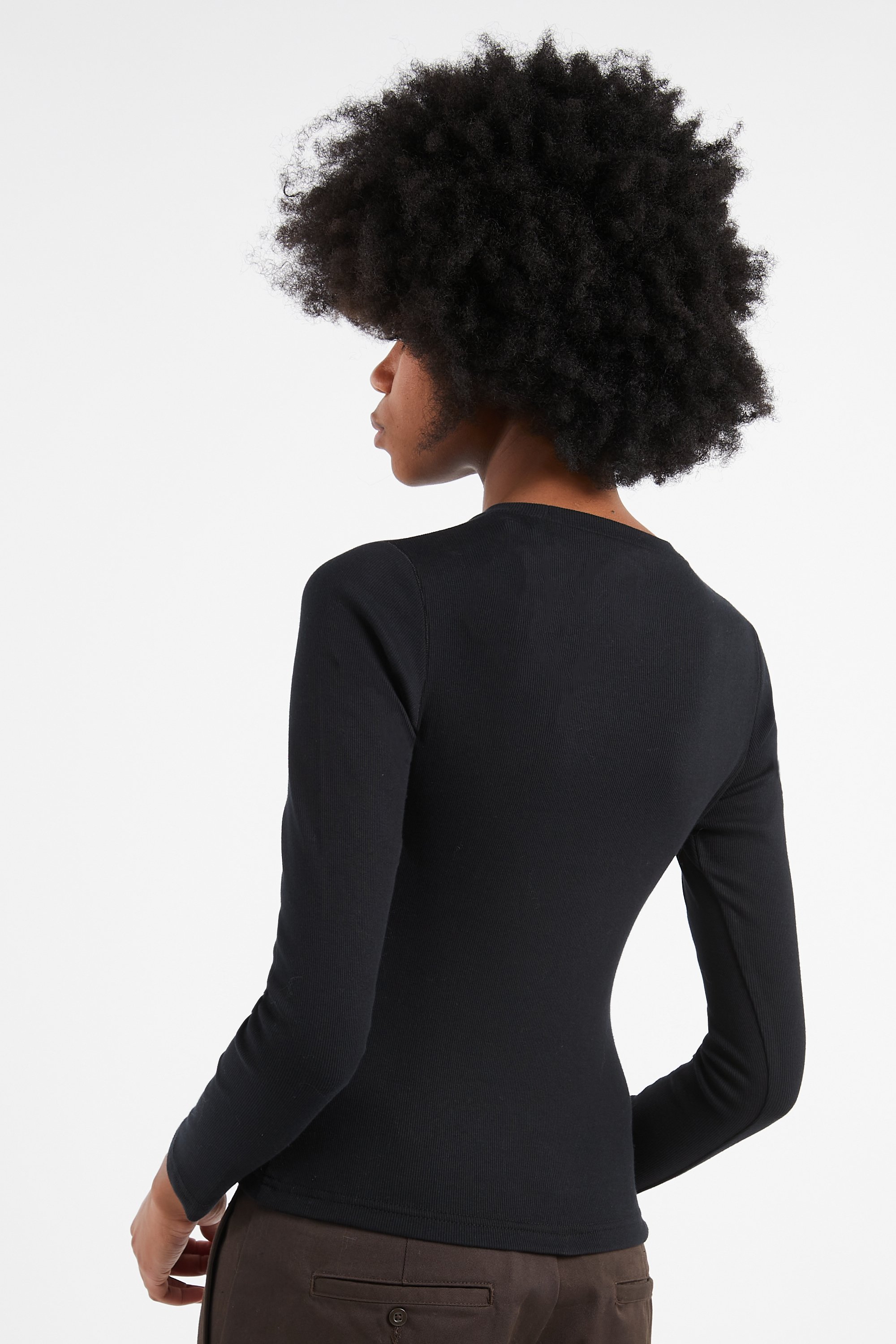 Regular-fit round-neck cotton T-shirt | Black by DICKIES Regular-fit round-neck cotton T-shirt Black