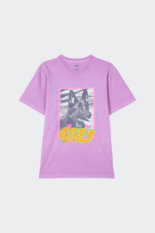 OBEY T-shirt manches courtes Violet