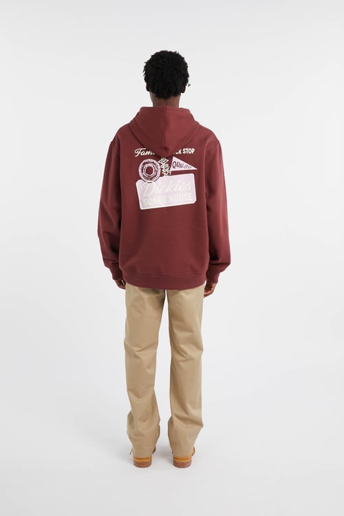 DICKIES Hoodie Rouge
