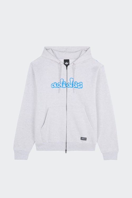 Hoodie zippé - Taille XL Gris