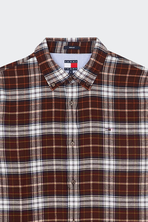 TOMMY JEANS Shirt Brown