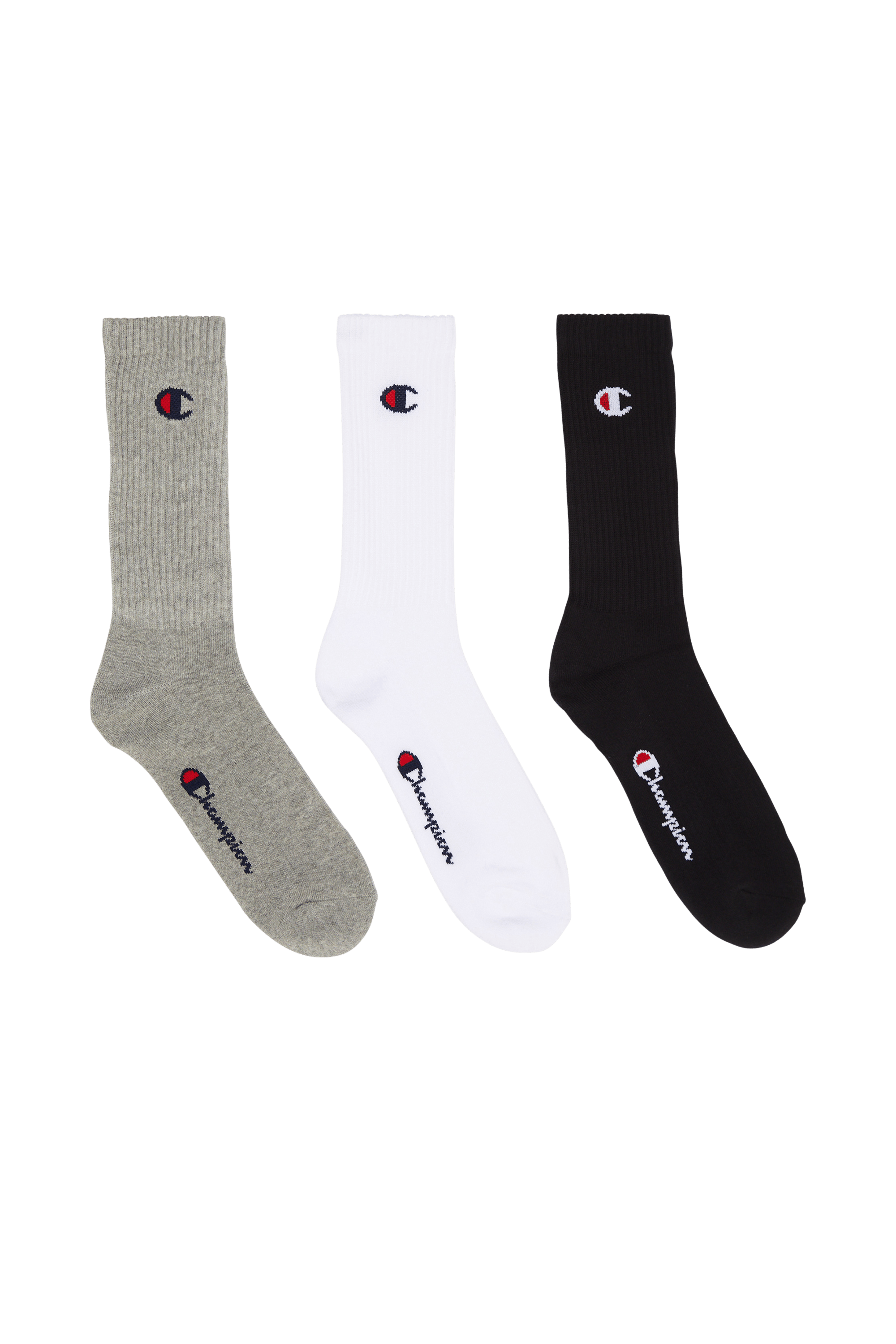 Lot de 3 paires de chaussettes 3pk Crew Socks Oxgm/wht/nbk-ns
