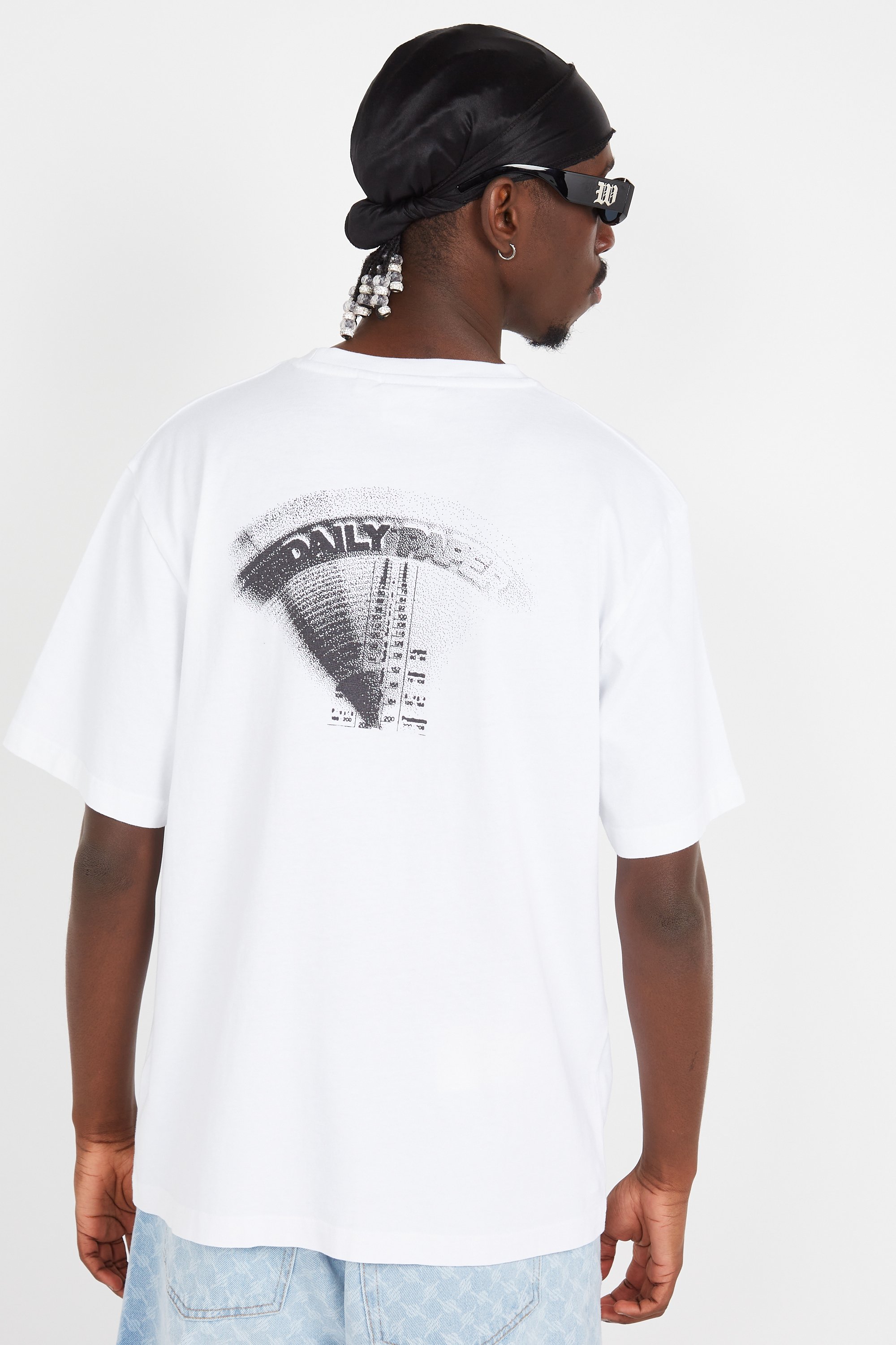 Tシャツ・カットソー DAILY PAPER WHITE COTTON T-SHIRT Daily Paper Dias T-Shirt | White | FARFETCH