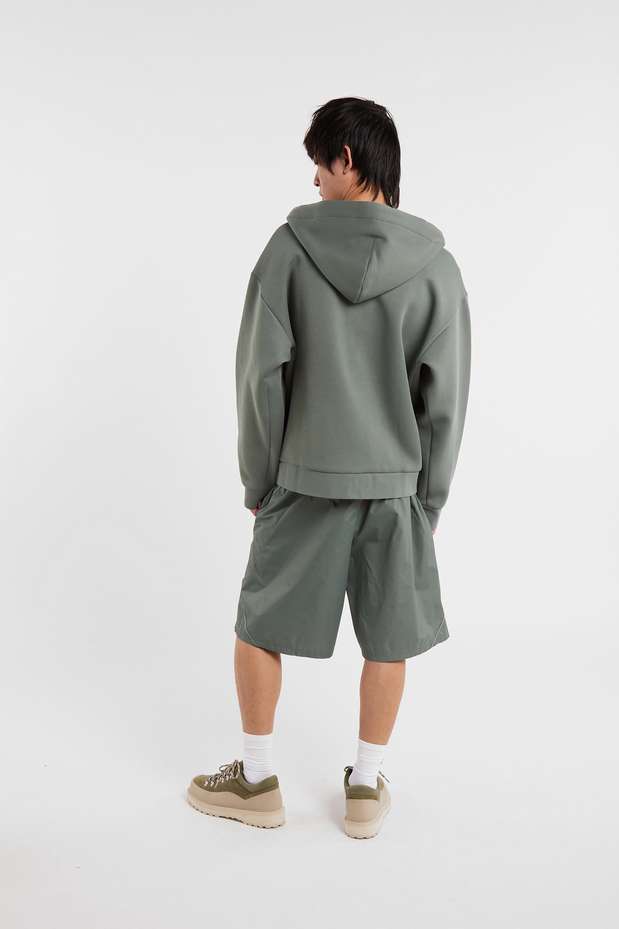 Hoodie zippé Vert