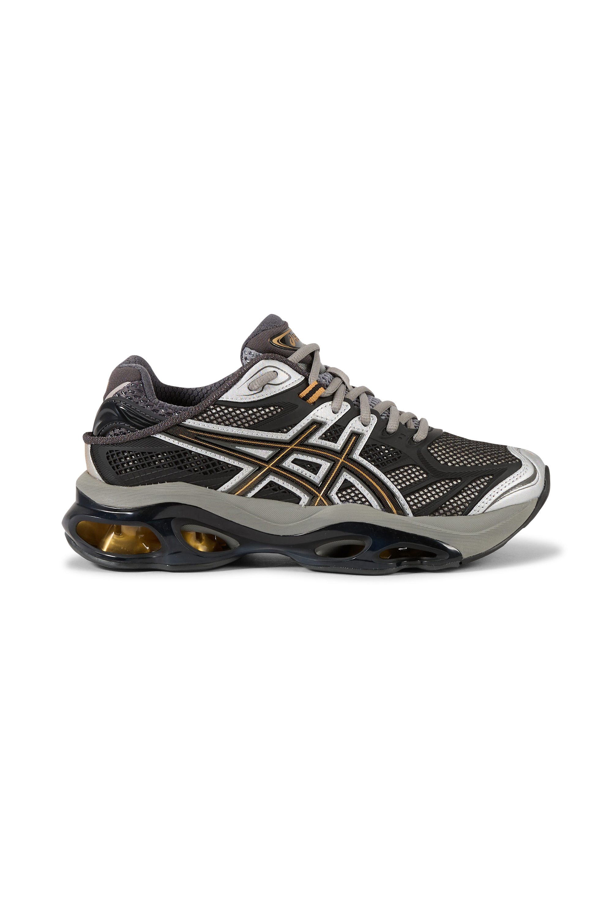 Men?s Storm 96 LO fabric and leather sneakers GEL-KINETIC 2.0 Clay grey/black