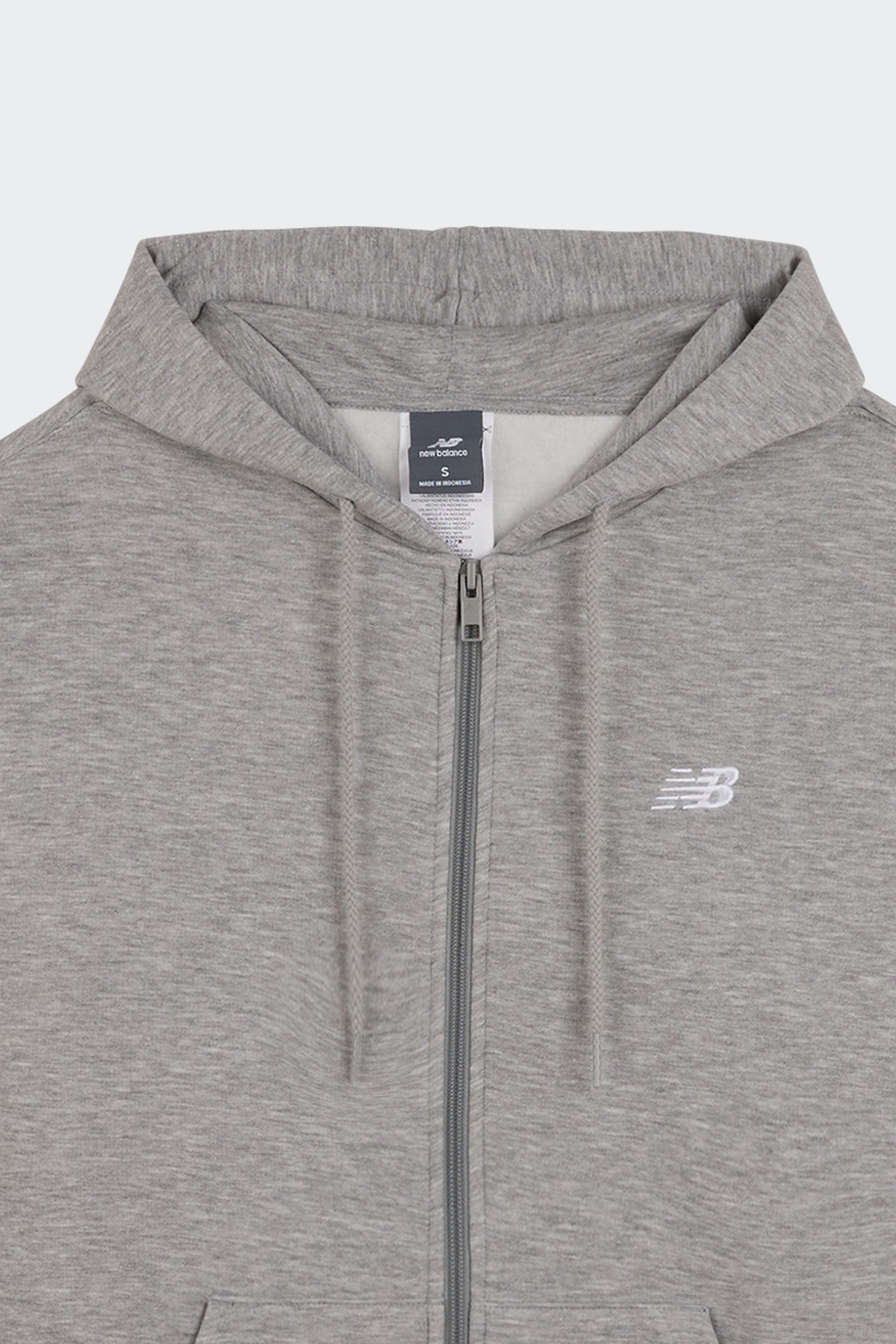 zip-up hoodie | Grey by NEW BALANCE zip-up hoodie Grey