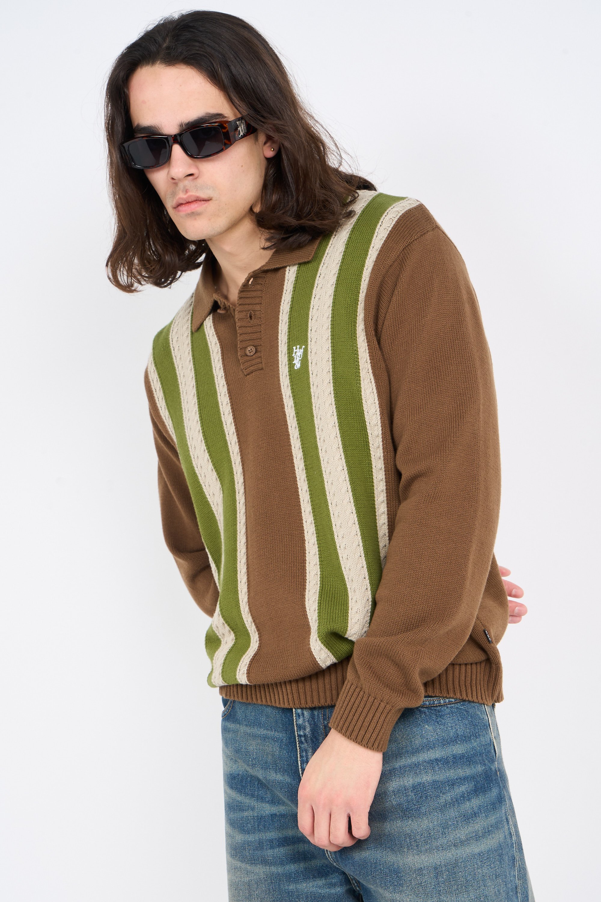 Polo shirt | Brown by HUF Polo shirt Brown