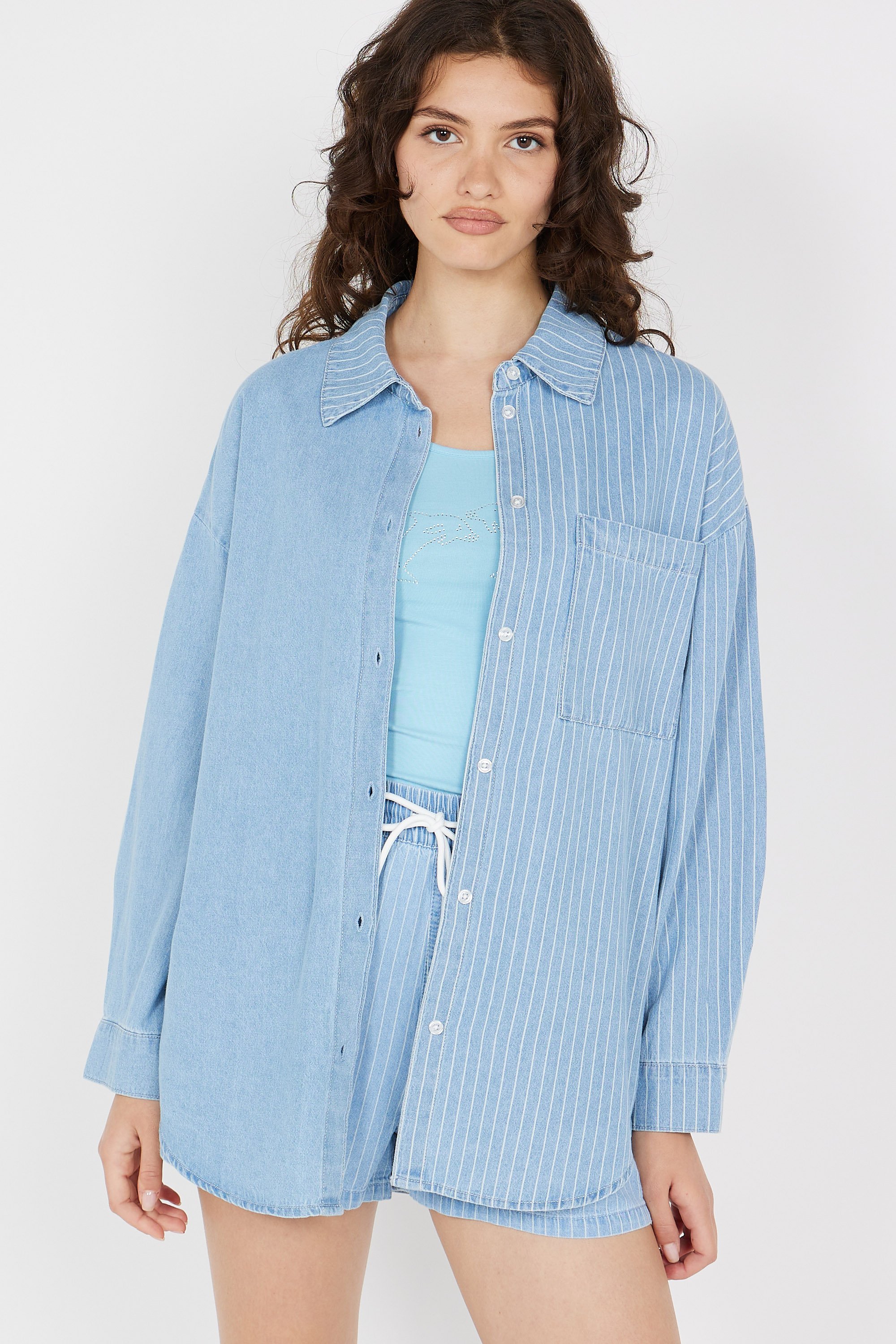 Shirt | Blue by NOISY MAY Shirt Blue