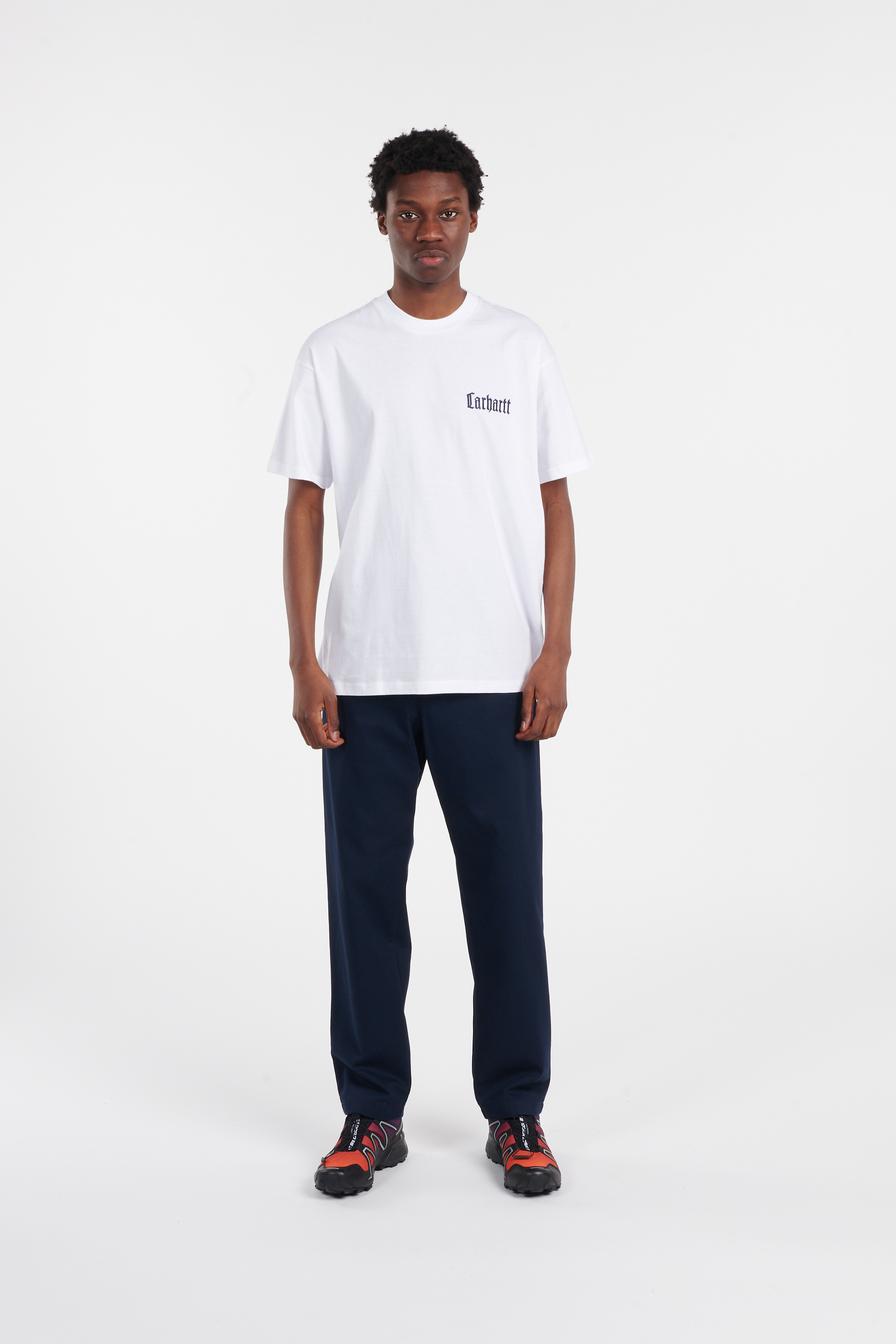 Regular-fit round-neck cotton T-shirt White