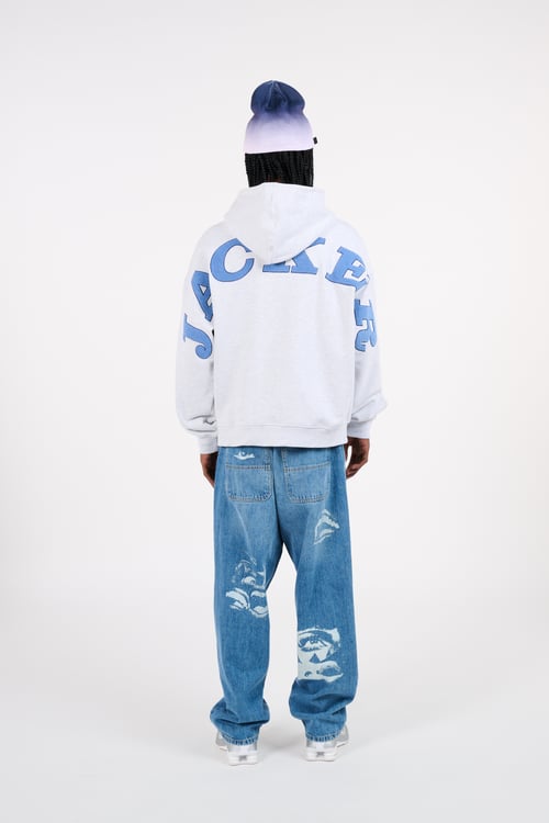 JACKER Hoodie zippé Gris