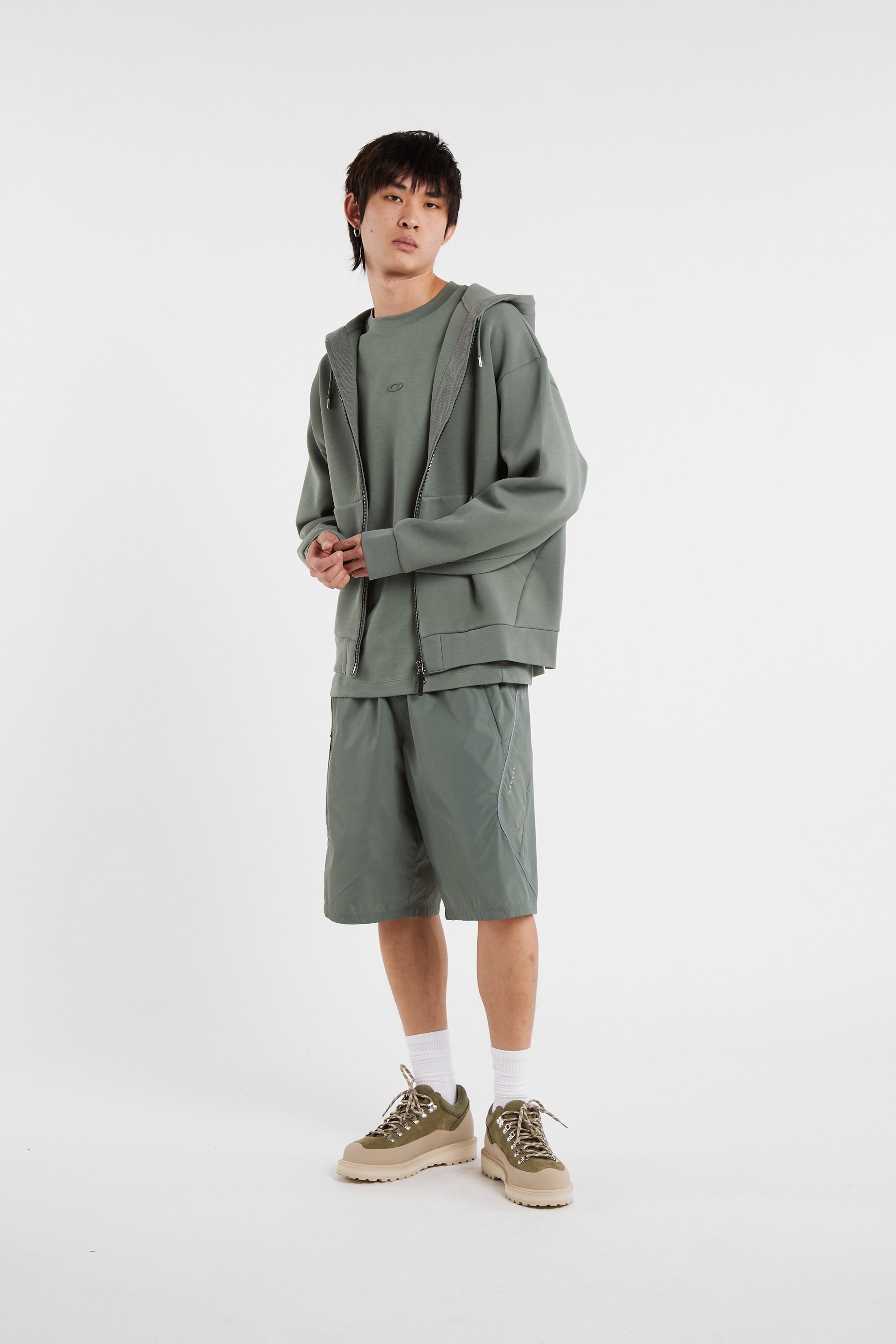 Hoodie zippé OAKLEY Vert