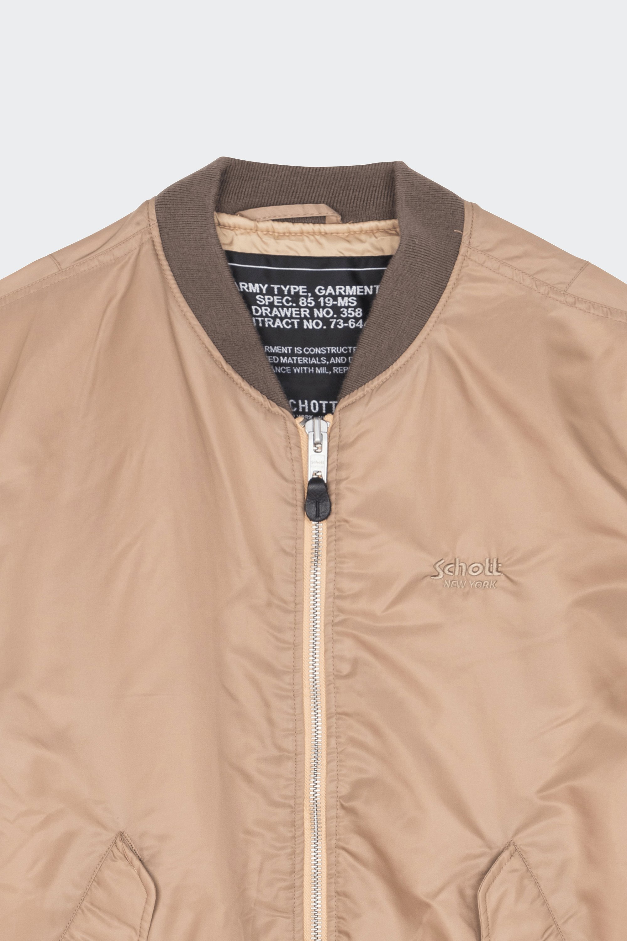 Jacket | Beige by SCHOTT Jacket Beige