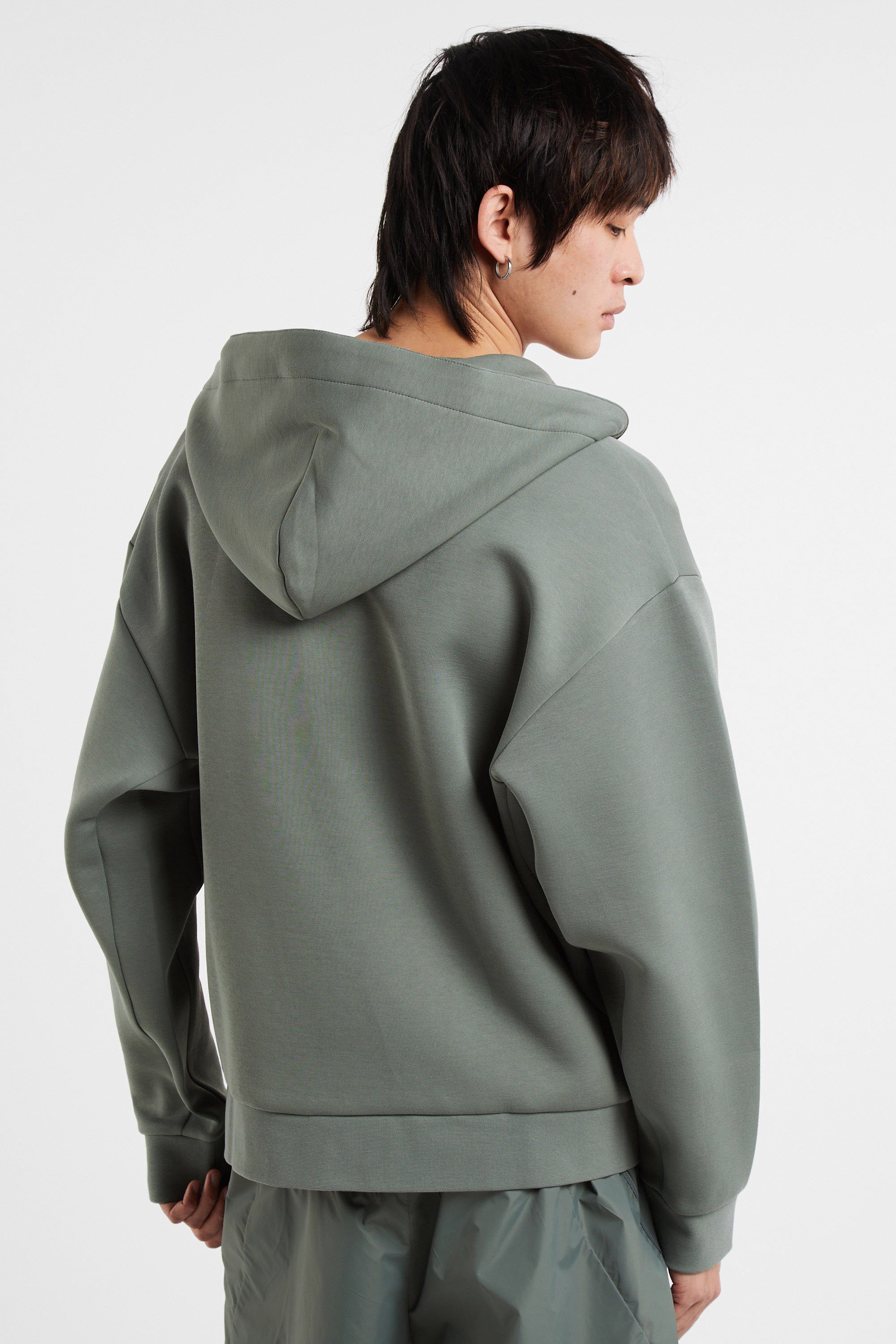 Hoodie zippé Vert