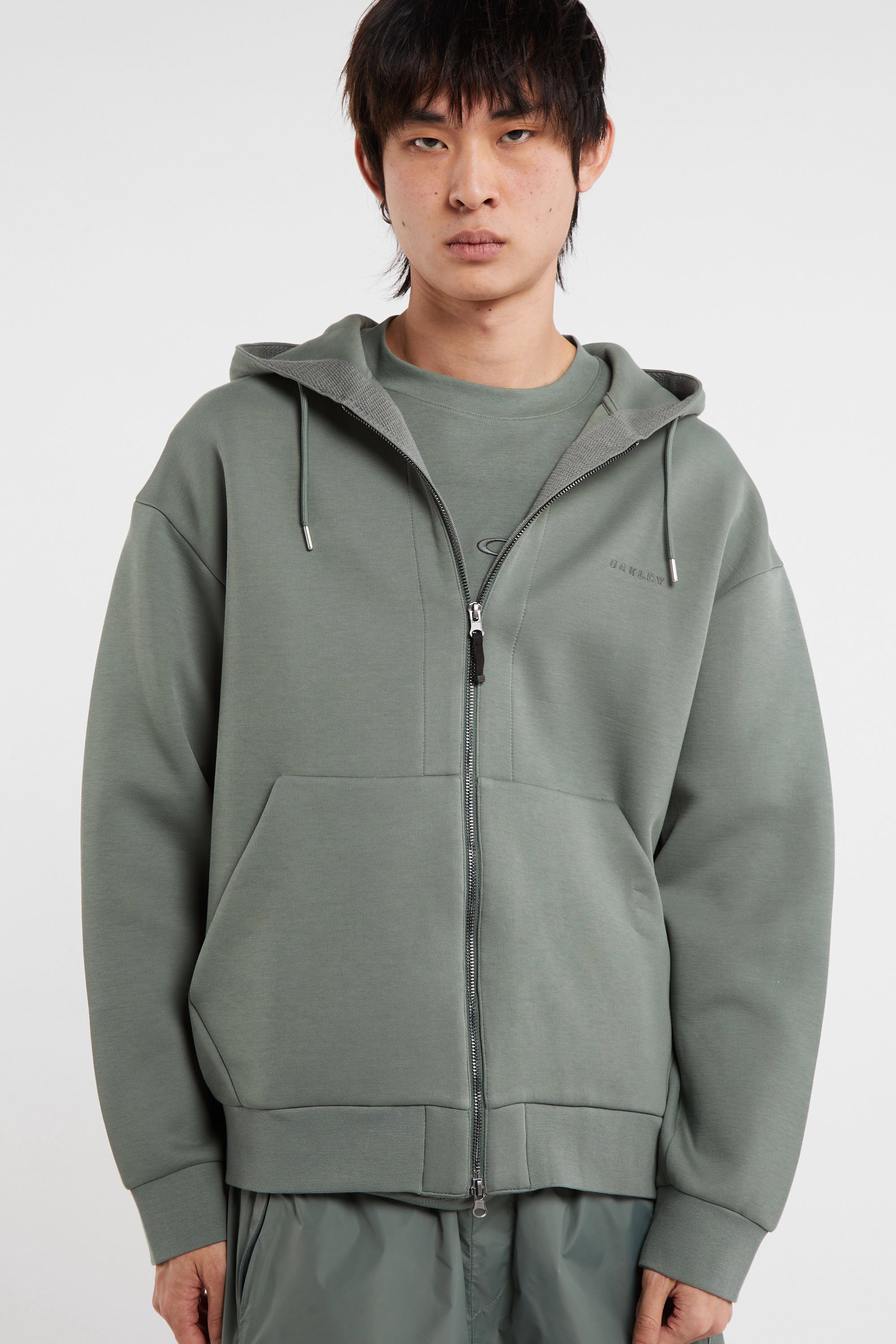 Hoodie zippé Vert