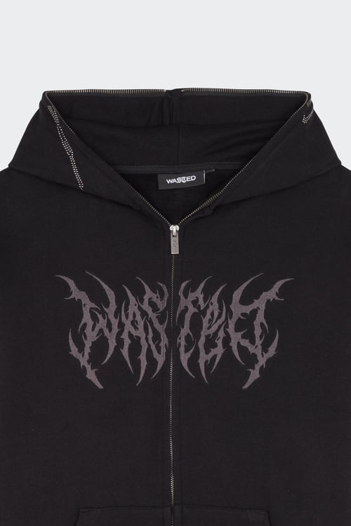 WASTED Hoodie Noir