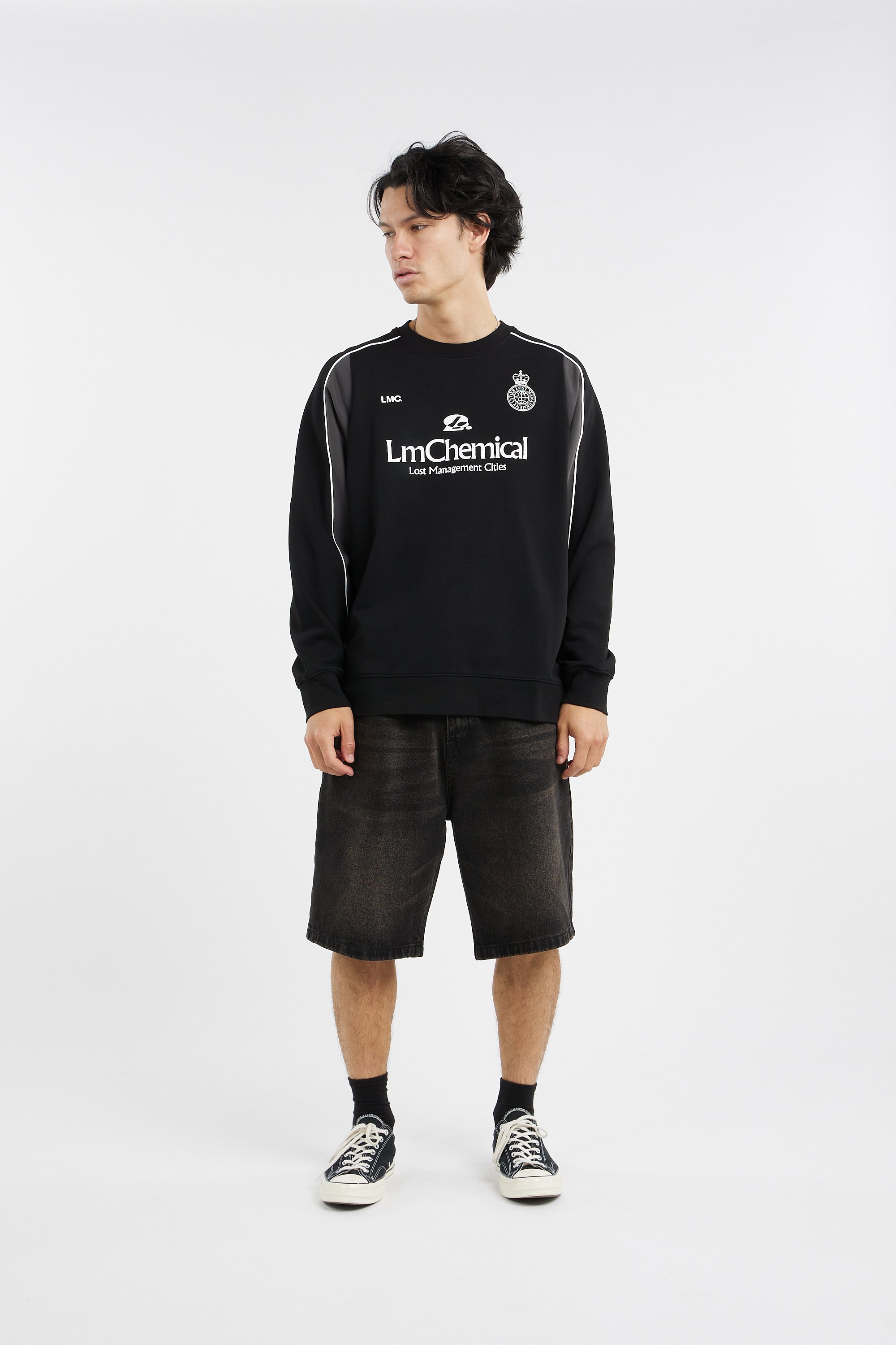 Sweatshirt LOST MANAGEMENT CITIES Gris