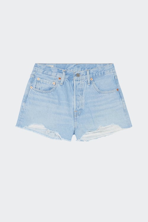 LEVI'S Short en jean High Waisted Bleu