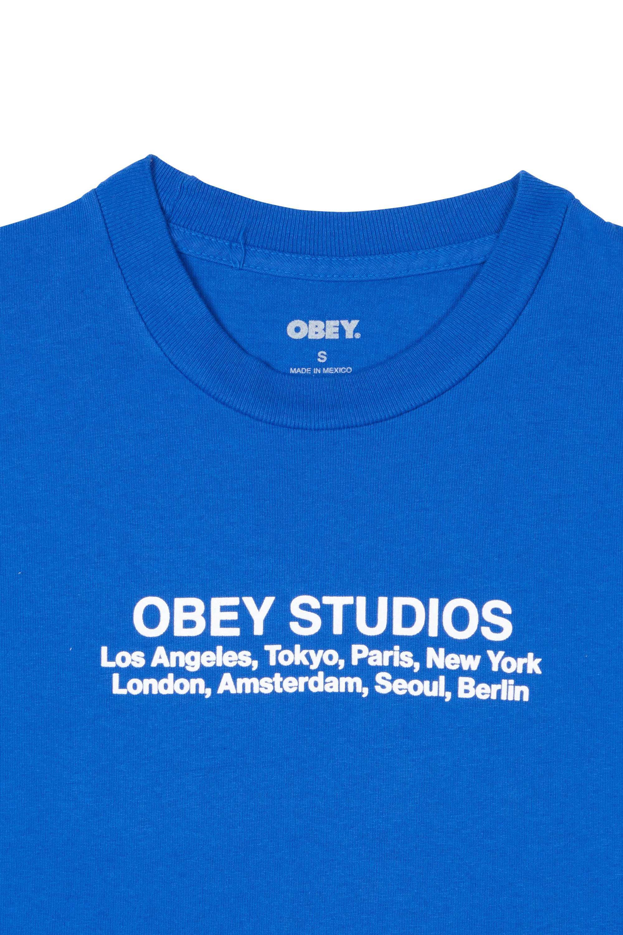 Short-sleeve T-shirt OBEY Blue