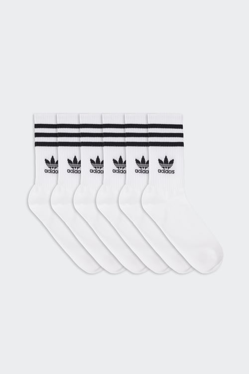 Adidas Homme Lot de 6 paires de chaussettes Taille S - Blanc