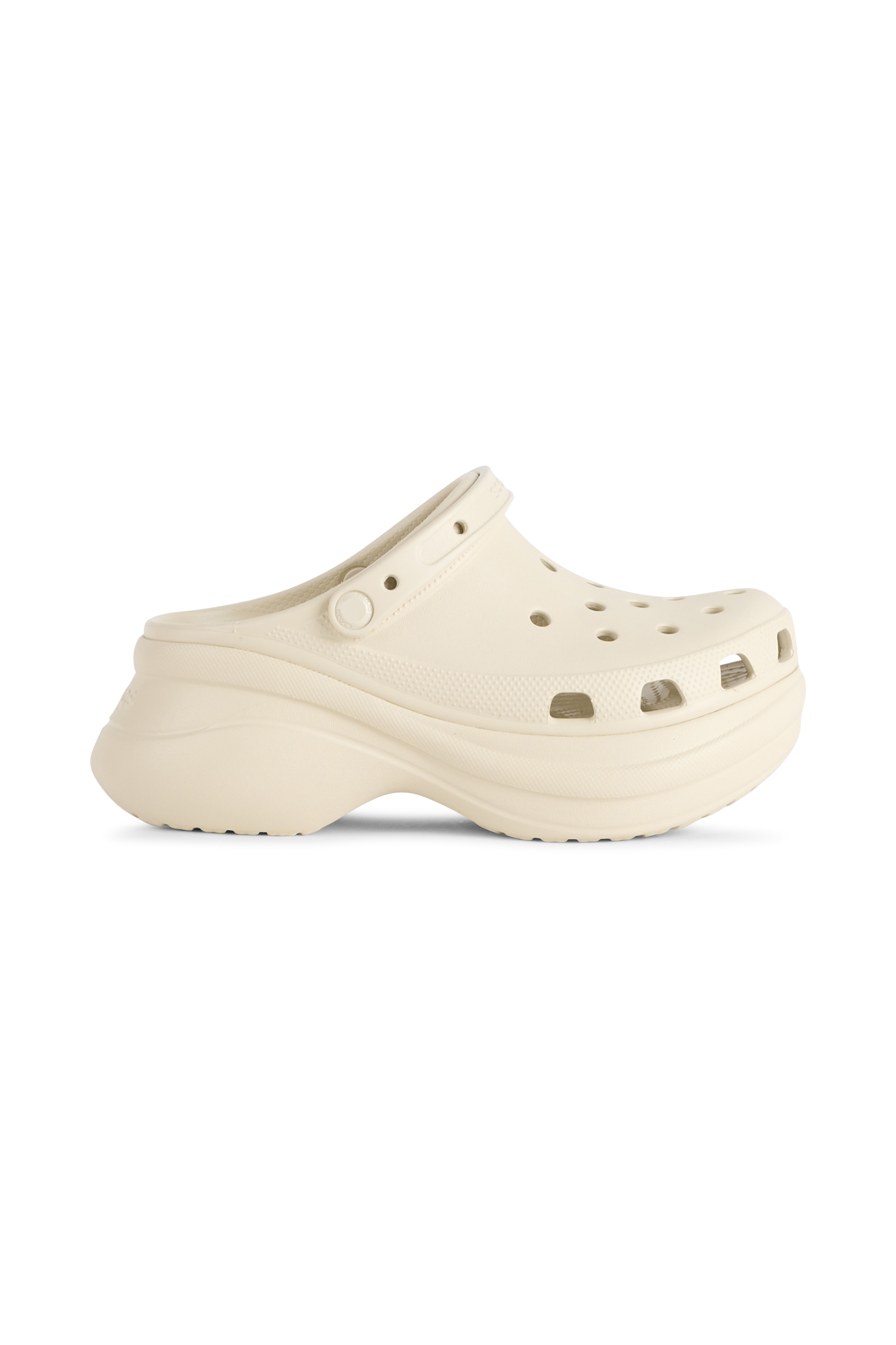 Flat furry sheepskin sandals Beige