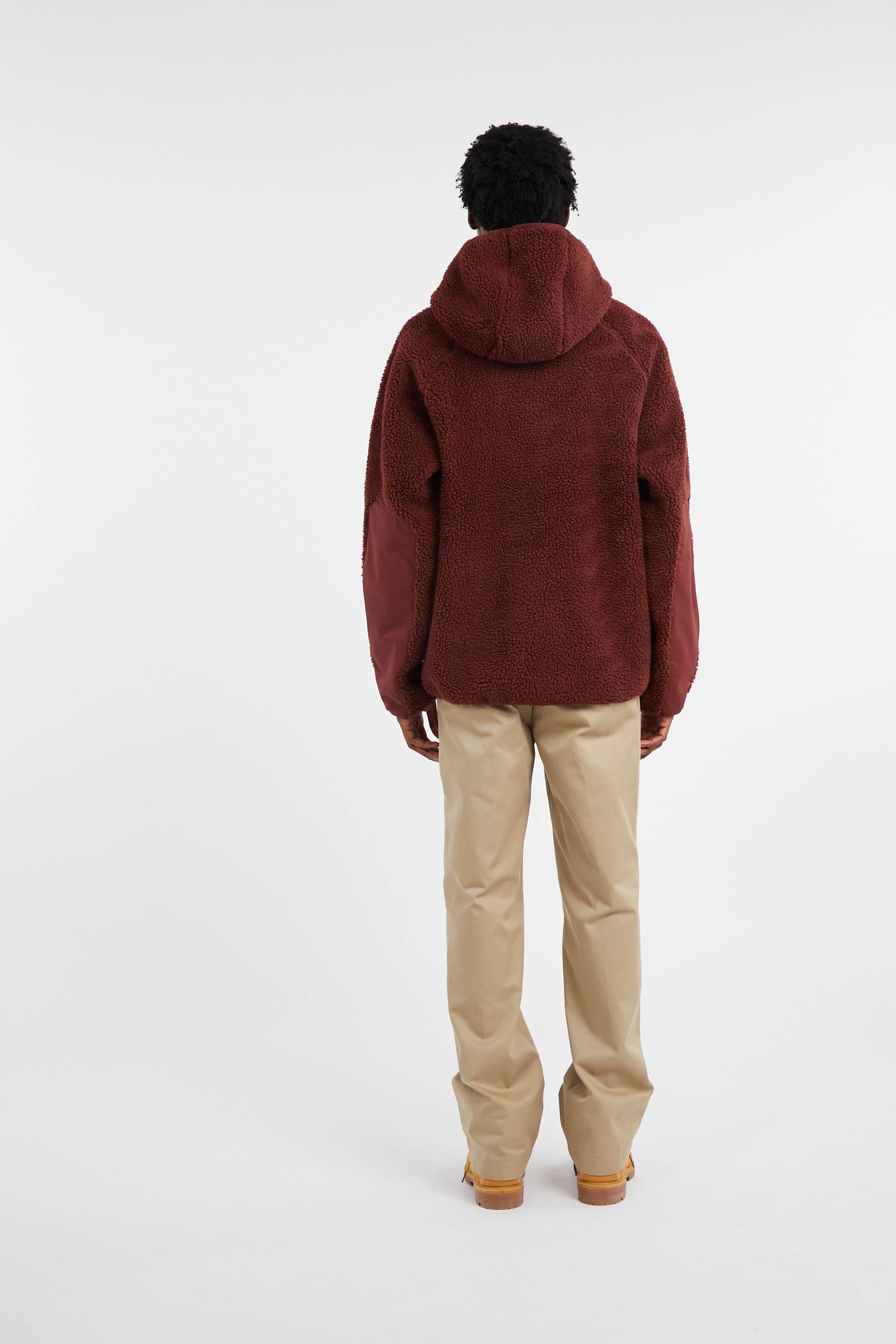 Hoodie zippé Bordeaux