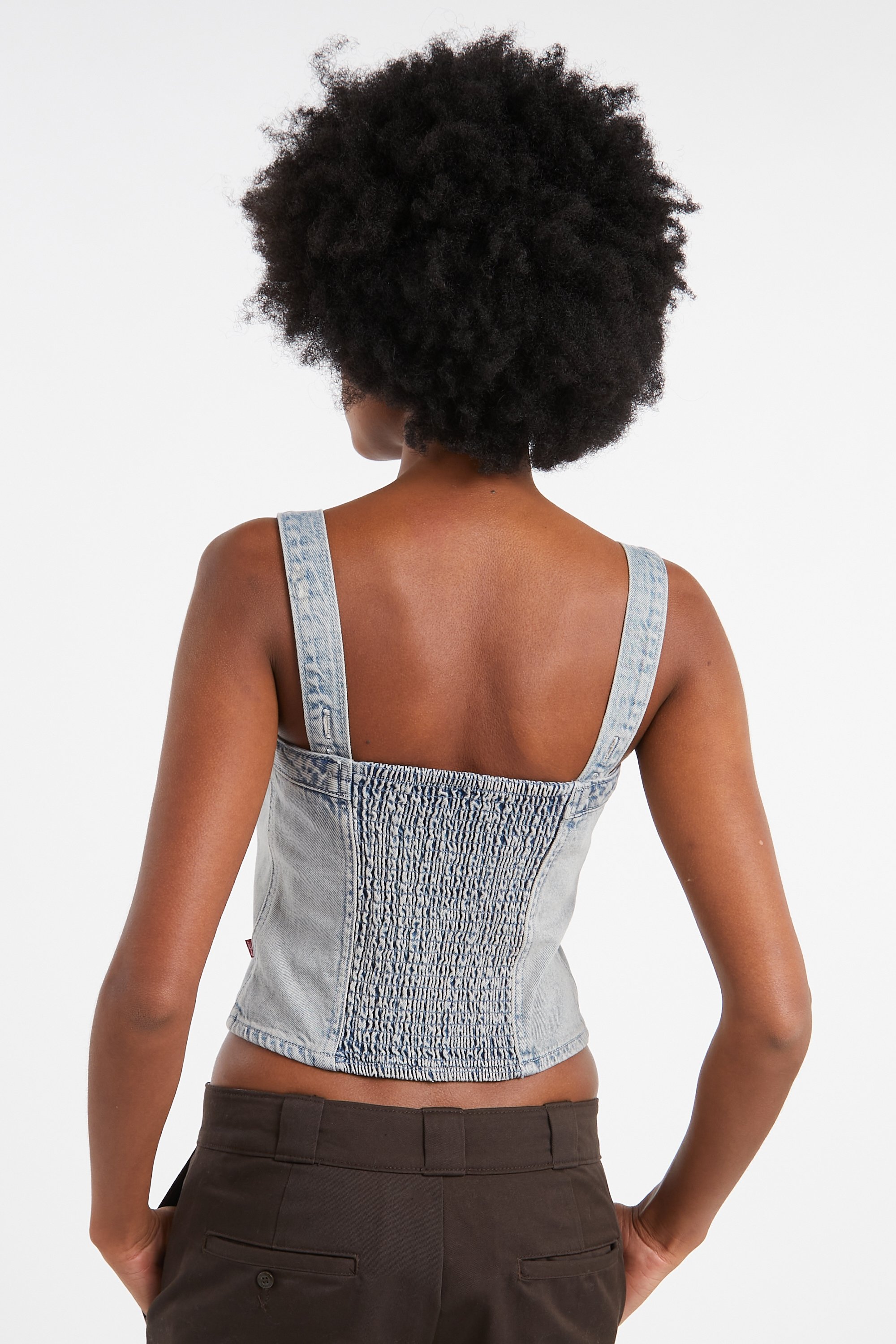 Haut bustier Bleu
