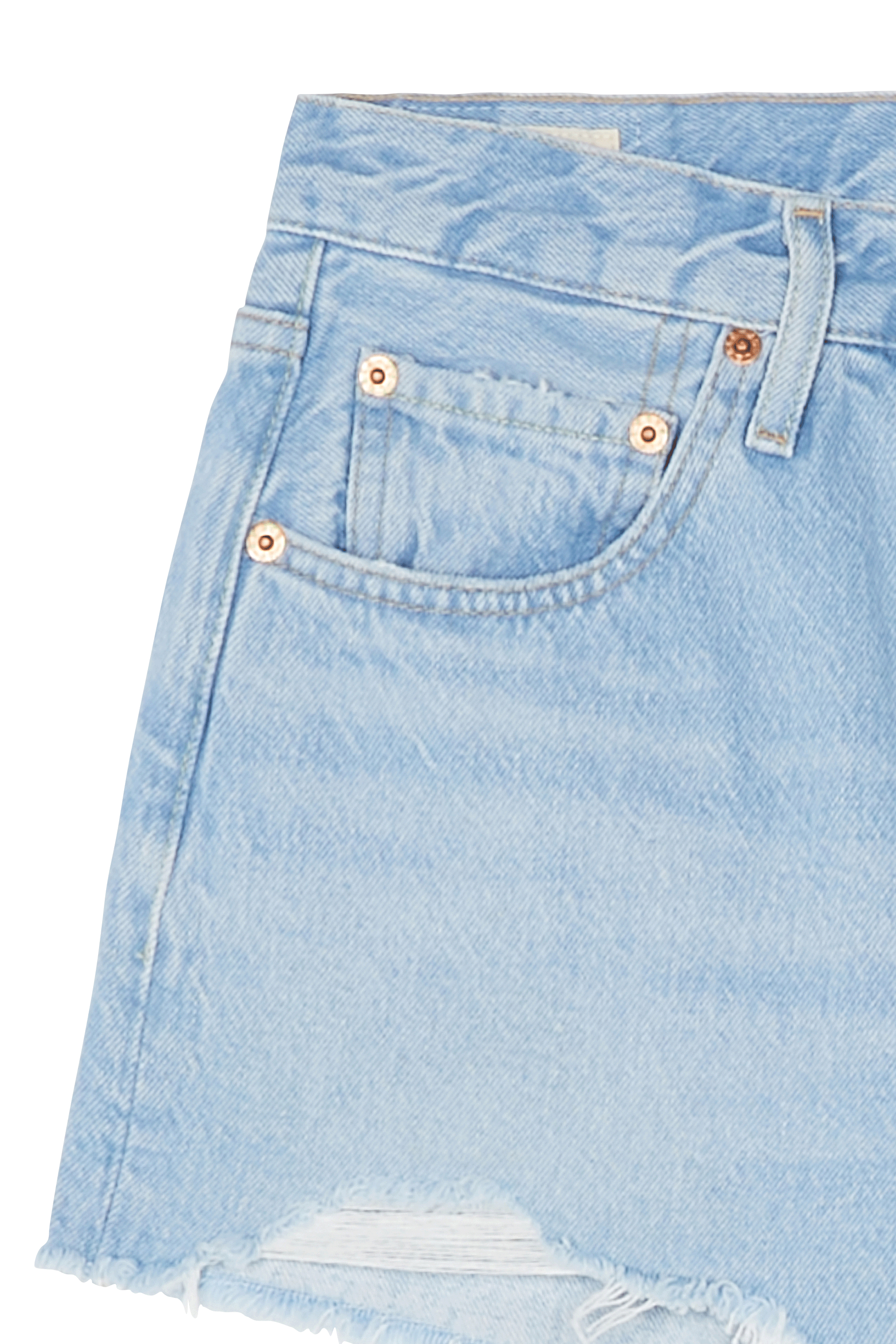 Short en jean High Waisted Bleu