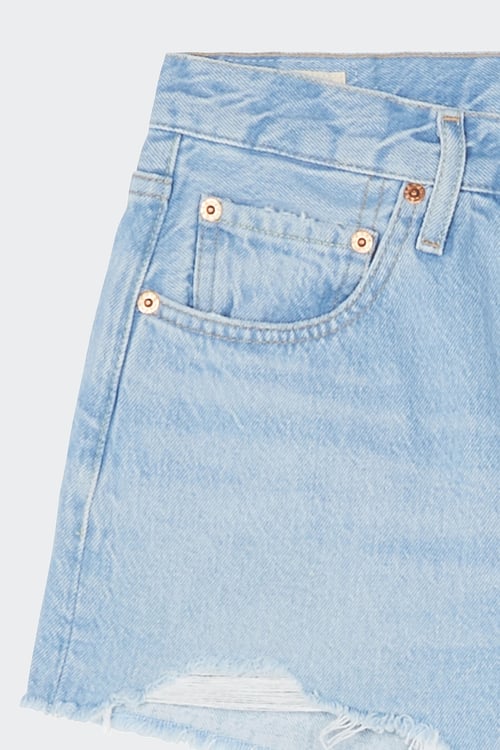LEVI'S Short en jean High Waisted Bleu