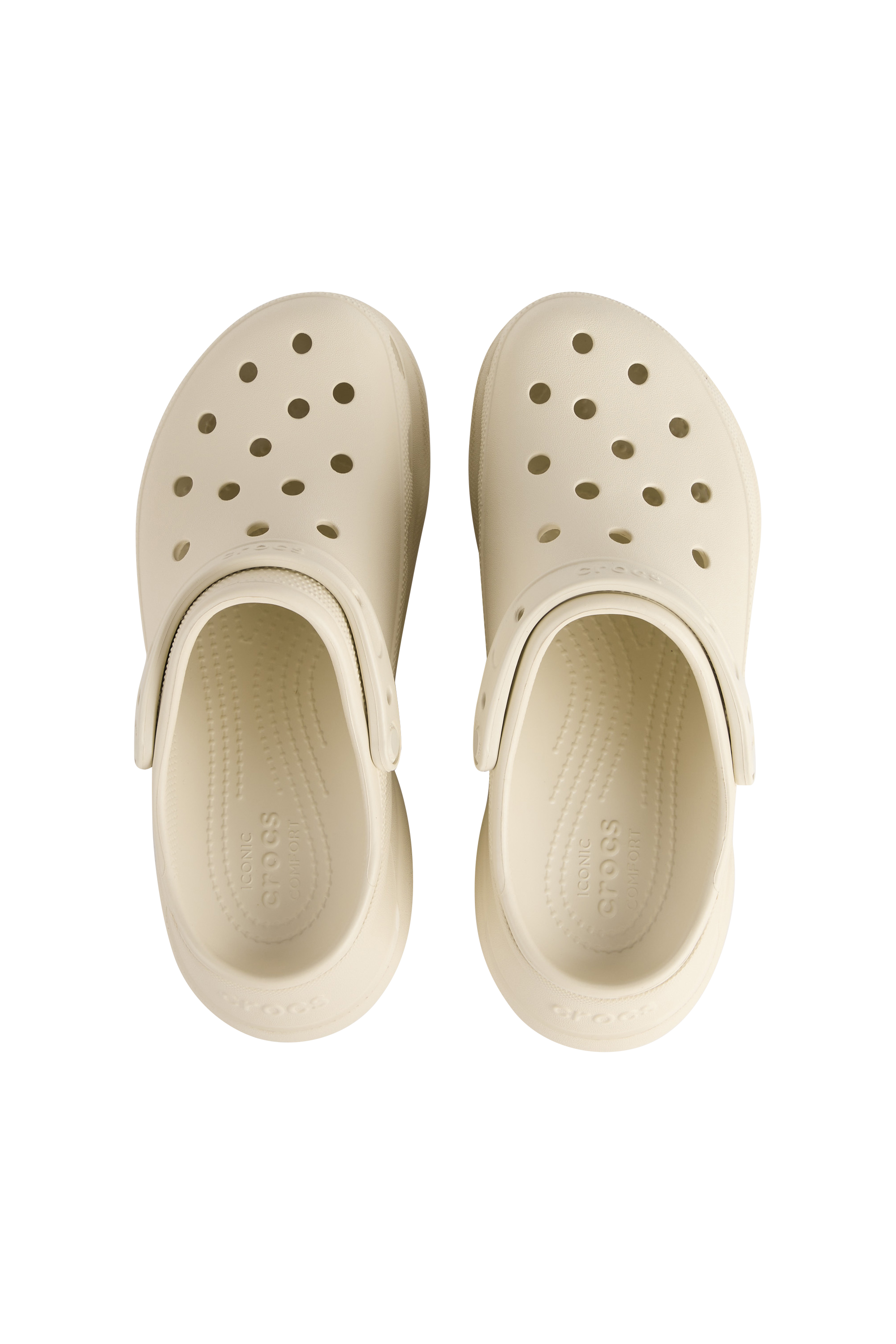 Flat furry sheepskin sandals Beige