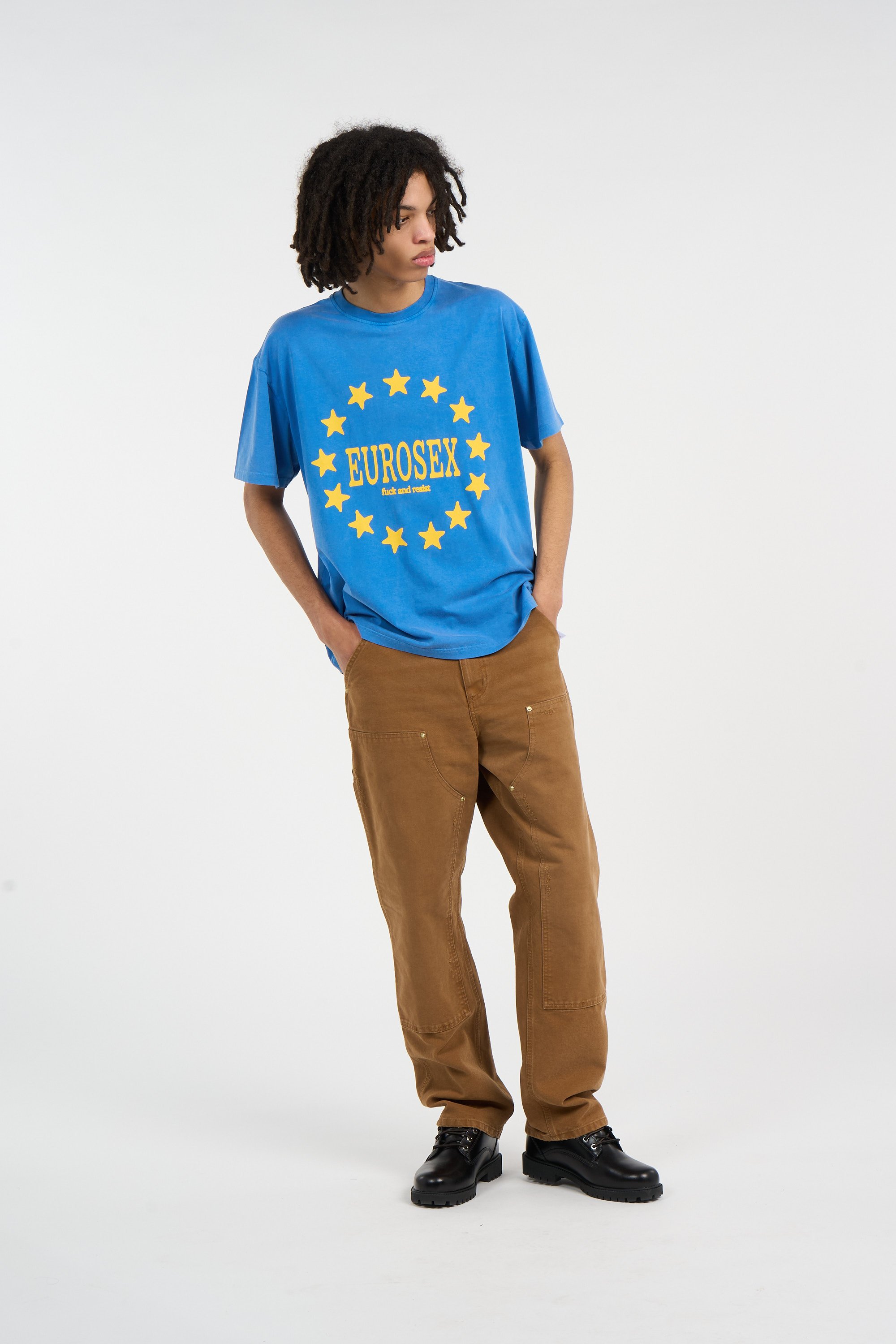 T-shirt CARNE BOLLENTE Blue